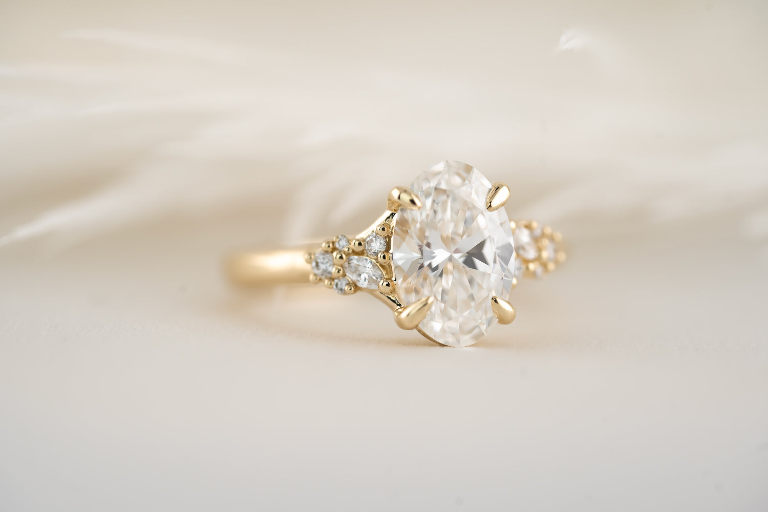 The Lyria Ring - 2 CT Oval Lab Diamond - Lavender Creek Gems
