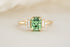 The Mira 1.65 CT Radiant Merelani Mint Garnet Ring - Lavender Creek Gems