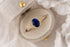 The Art Deco Maeve Ring | 1.29 CT Oval Royal Blue Sapphire - Lavender Creek Gems