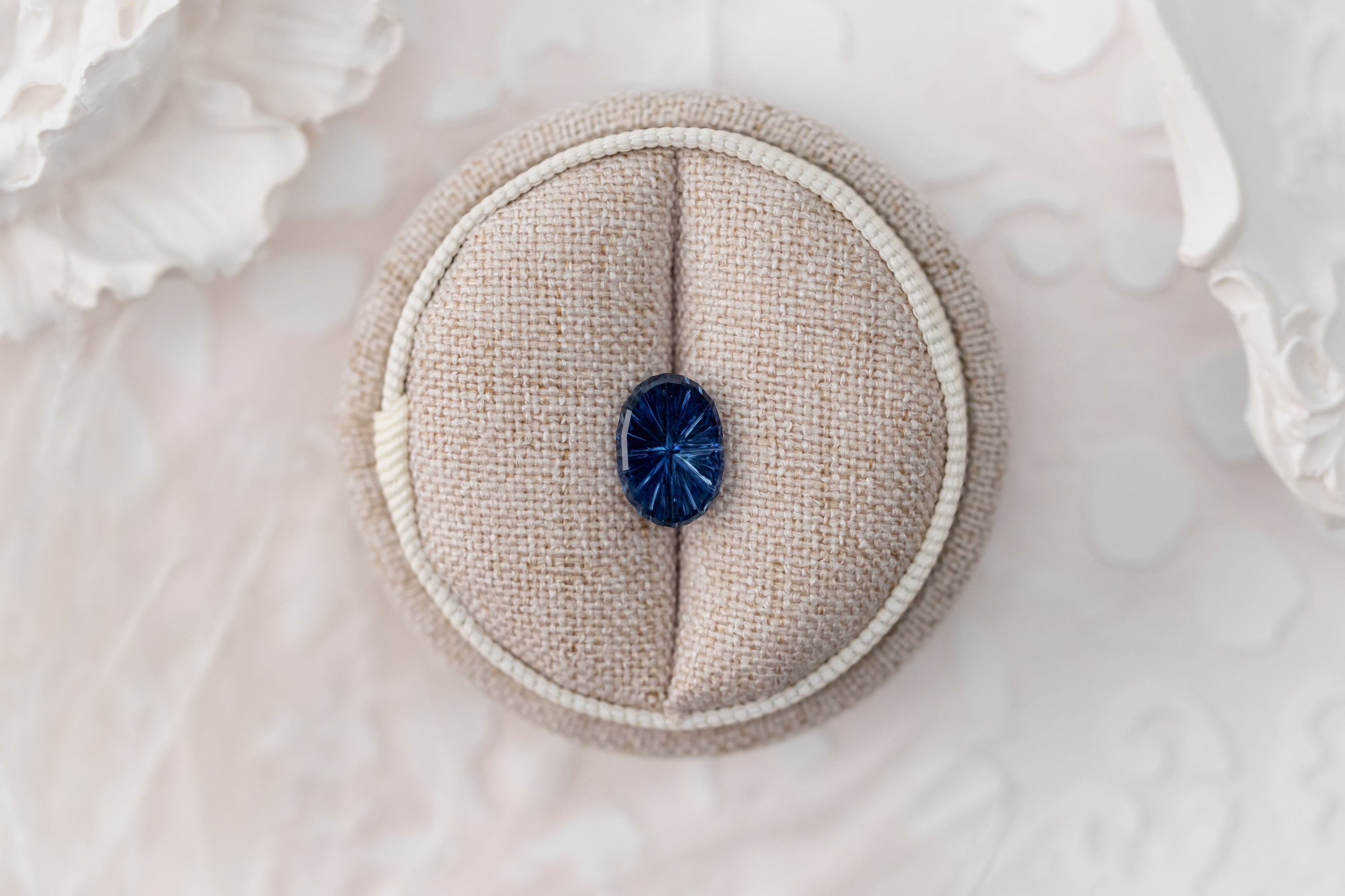 2.83 CT Oval Starbrite™ Cut Blue Sapphire
