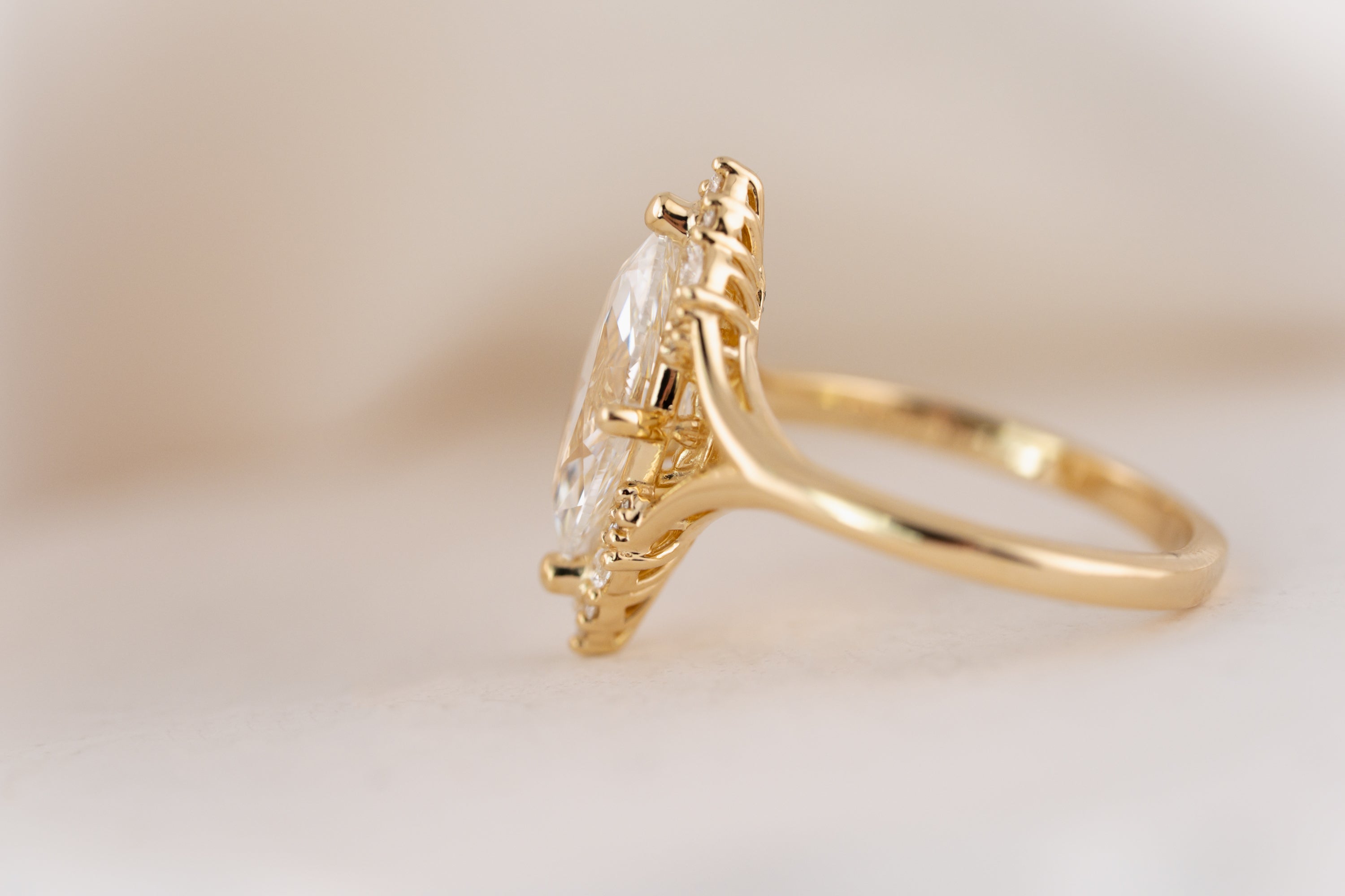 The Everlight Ring | 2 CT Marquise Diamond - Lavender Creek Gems