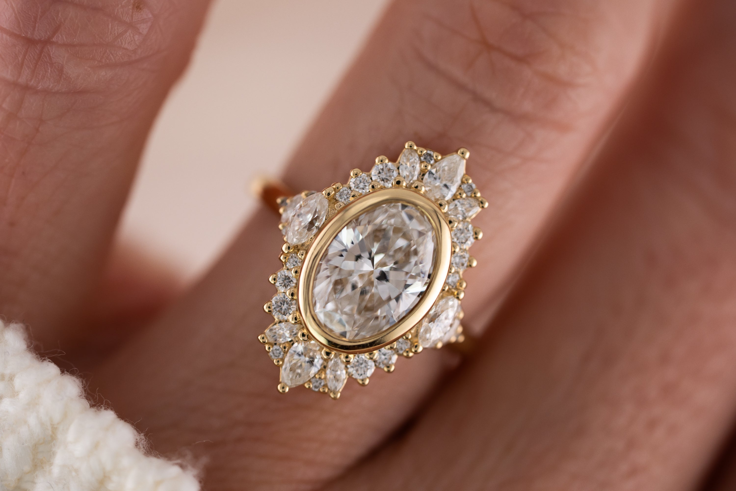 The Ethereal Ring | 2.75 CT Oval Diamond - Lavender Creek Gems