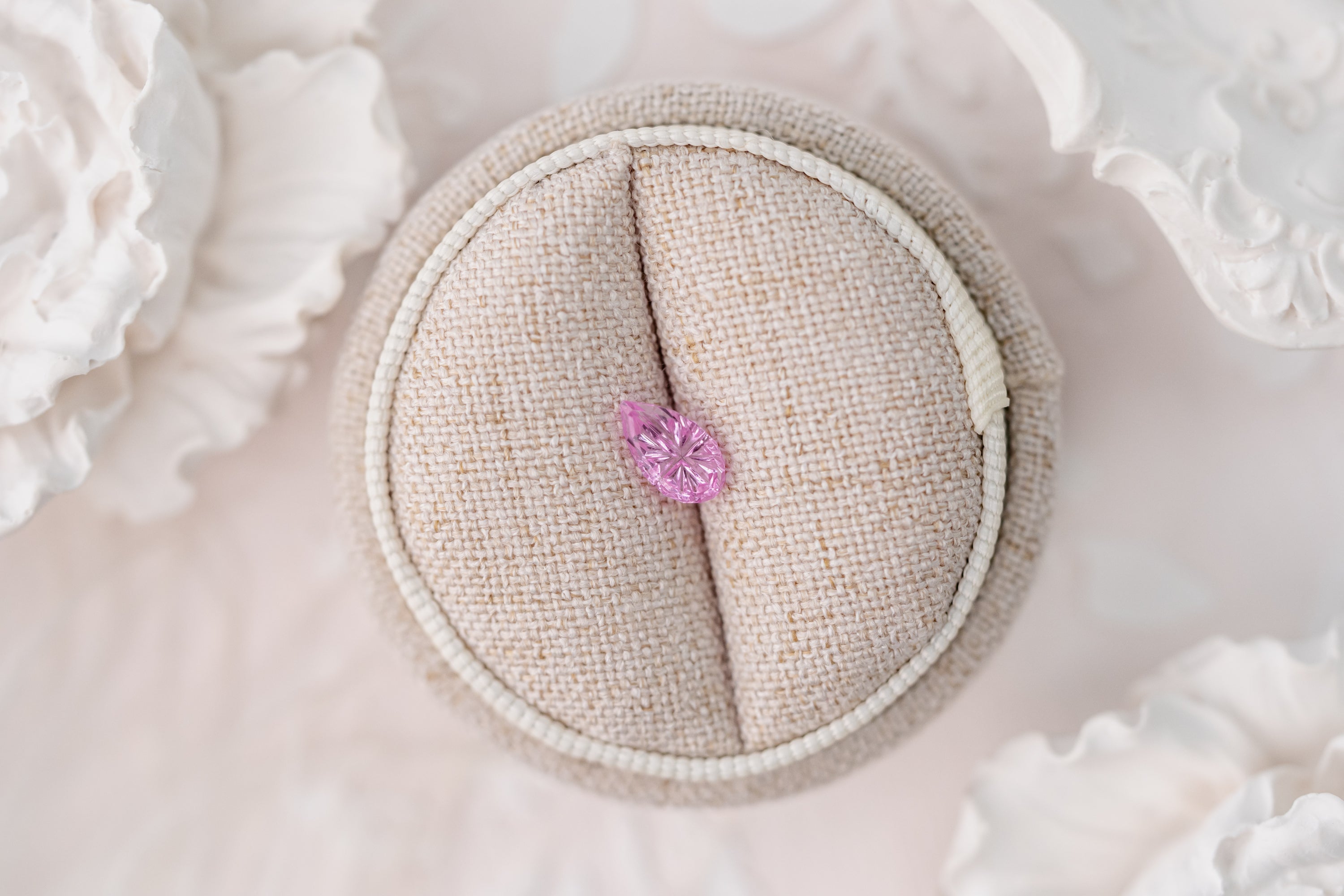 0.97 CT Pear Starbrite™ Cut Pink Sapphire - Lavender Creek Gems