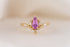 The Aurora Ring | 0.9 CT Pear Pink Sapphire - Lavender Creek Gems