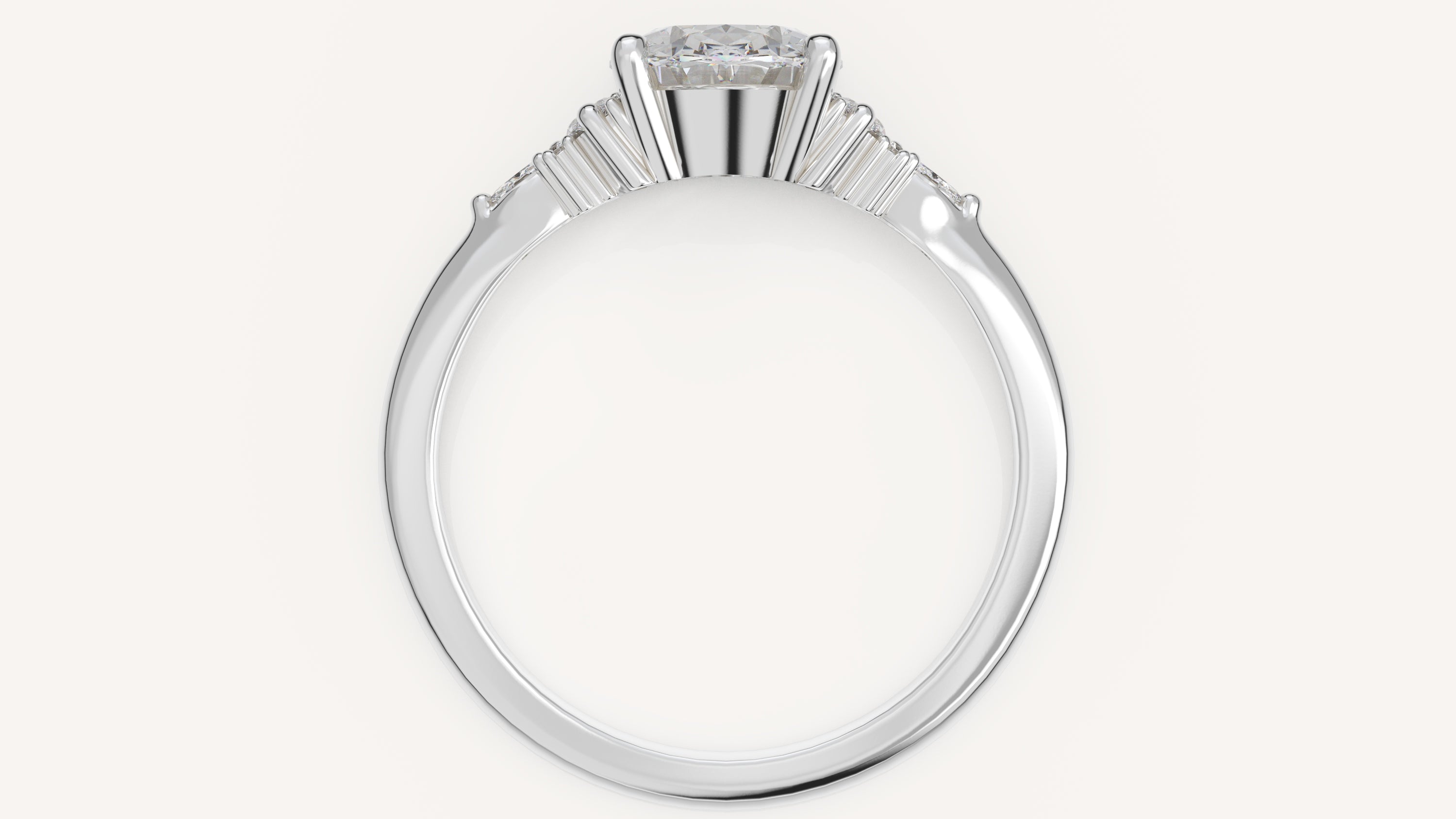 The Low Maeve Ring | Oval | Setting Only - Lavender Creek Gems