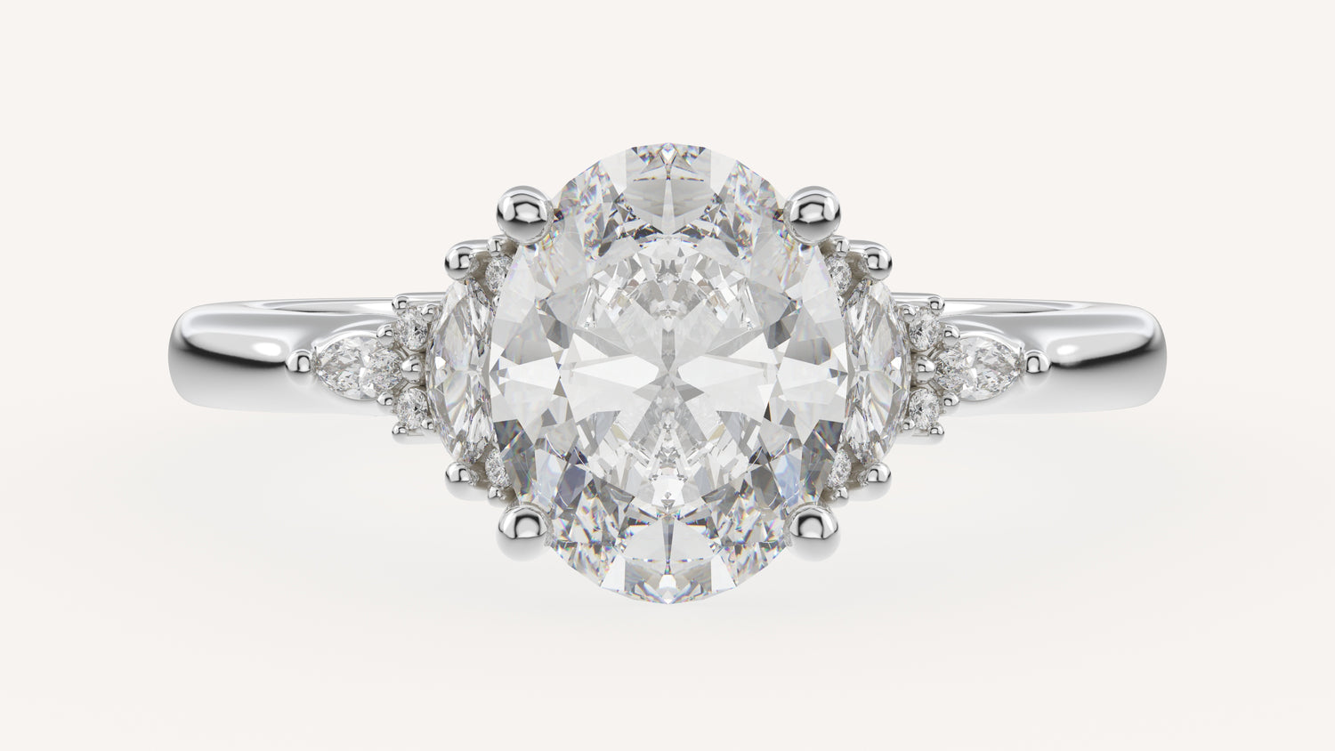 The Low Maeve Ring | Oval | Setting Only - Lavender Creek Gems