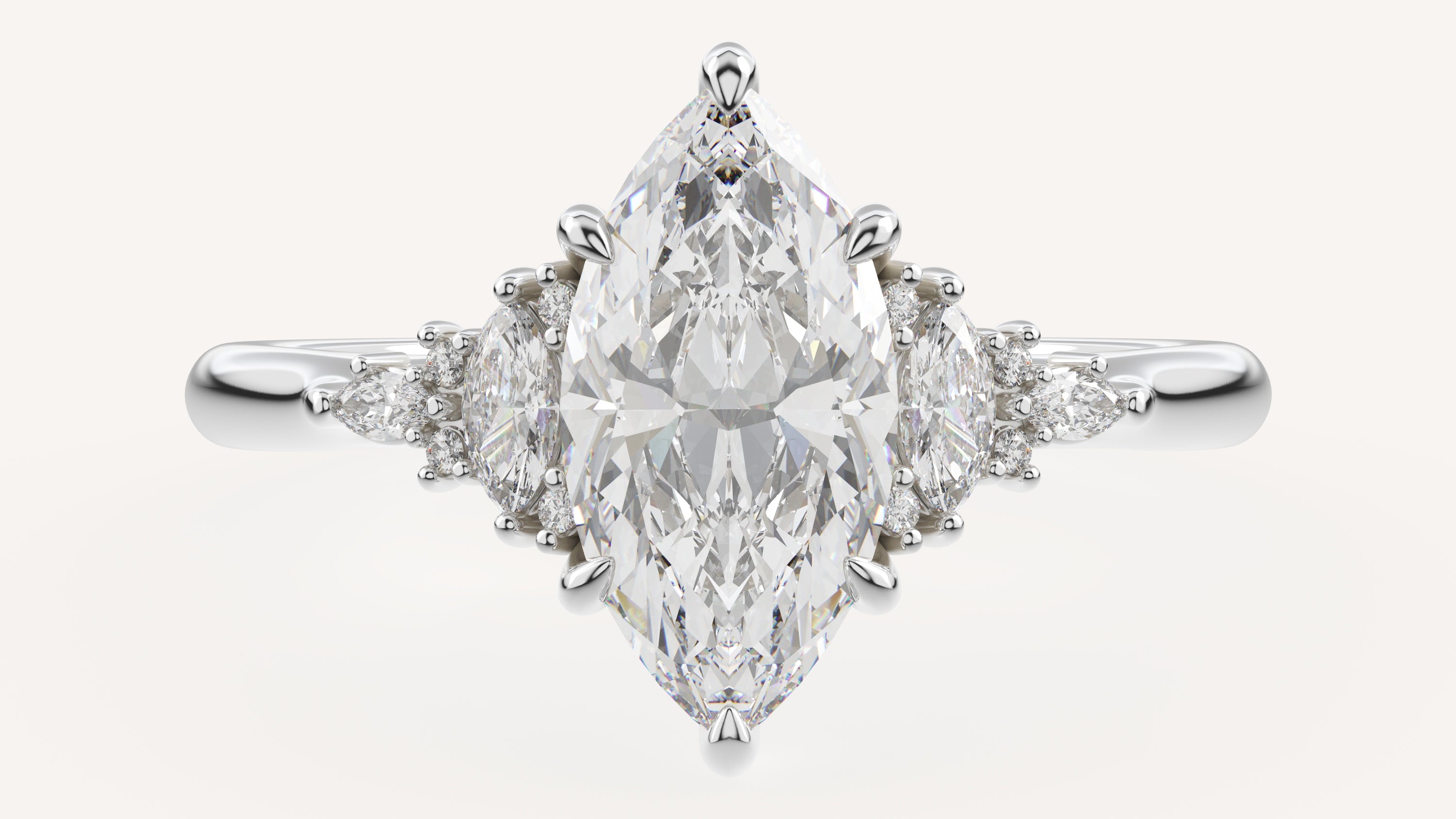 The Maeve Ring | Marquise | Setting Only - Lavender Creek Gems
