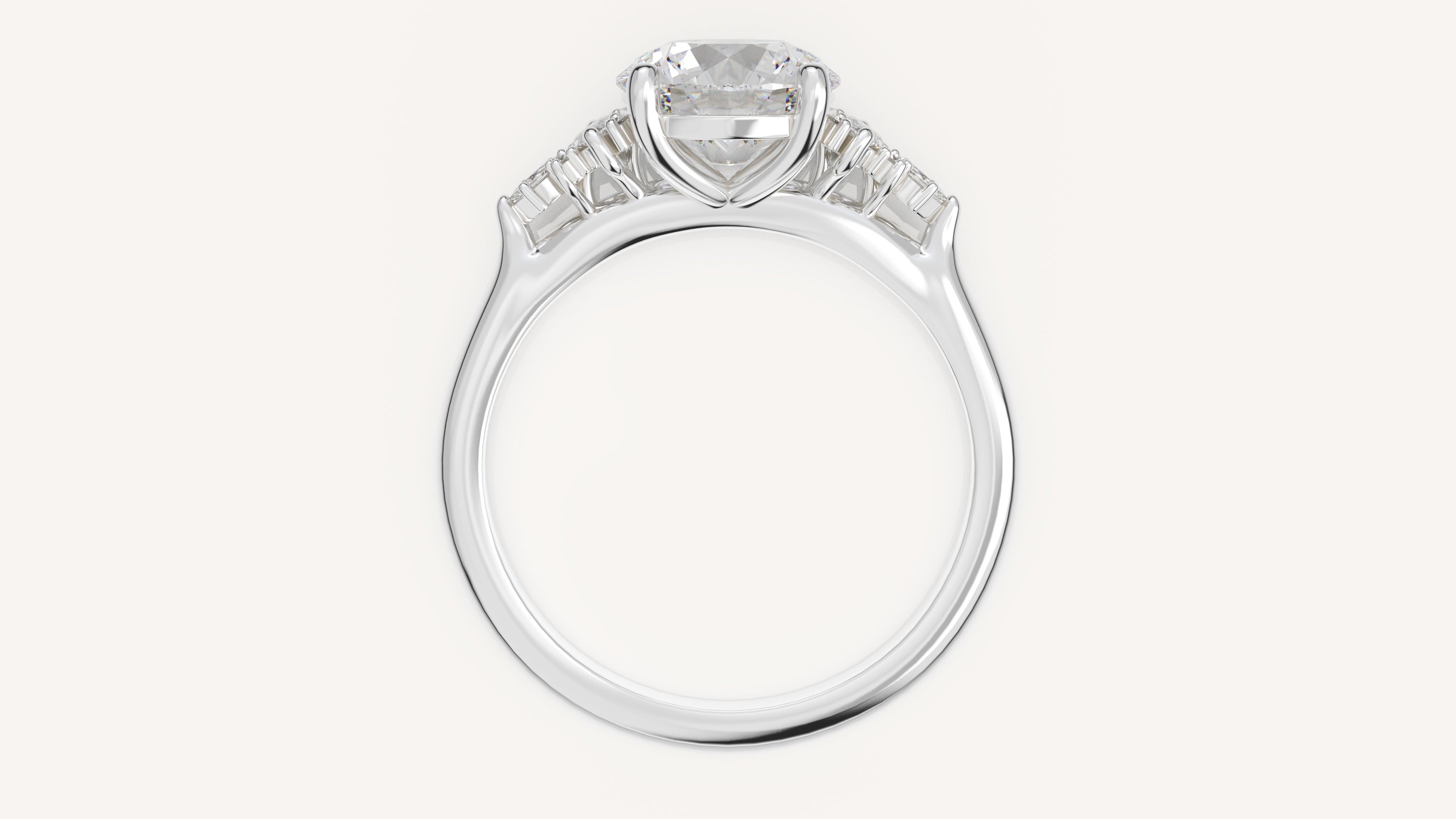 The Maeve Ring | Round | Setting Only - Lavender Creek Gems