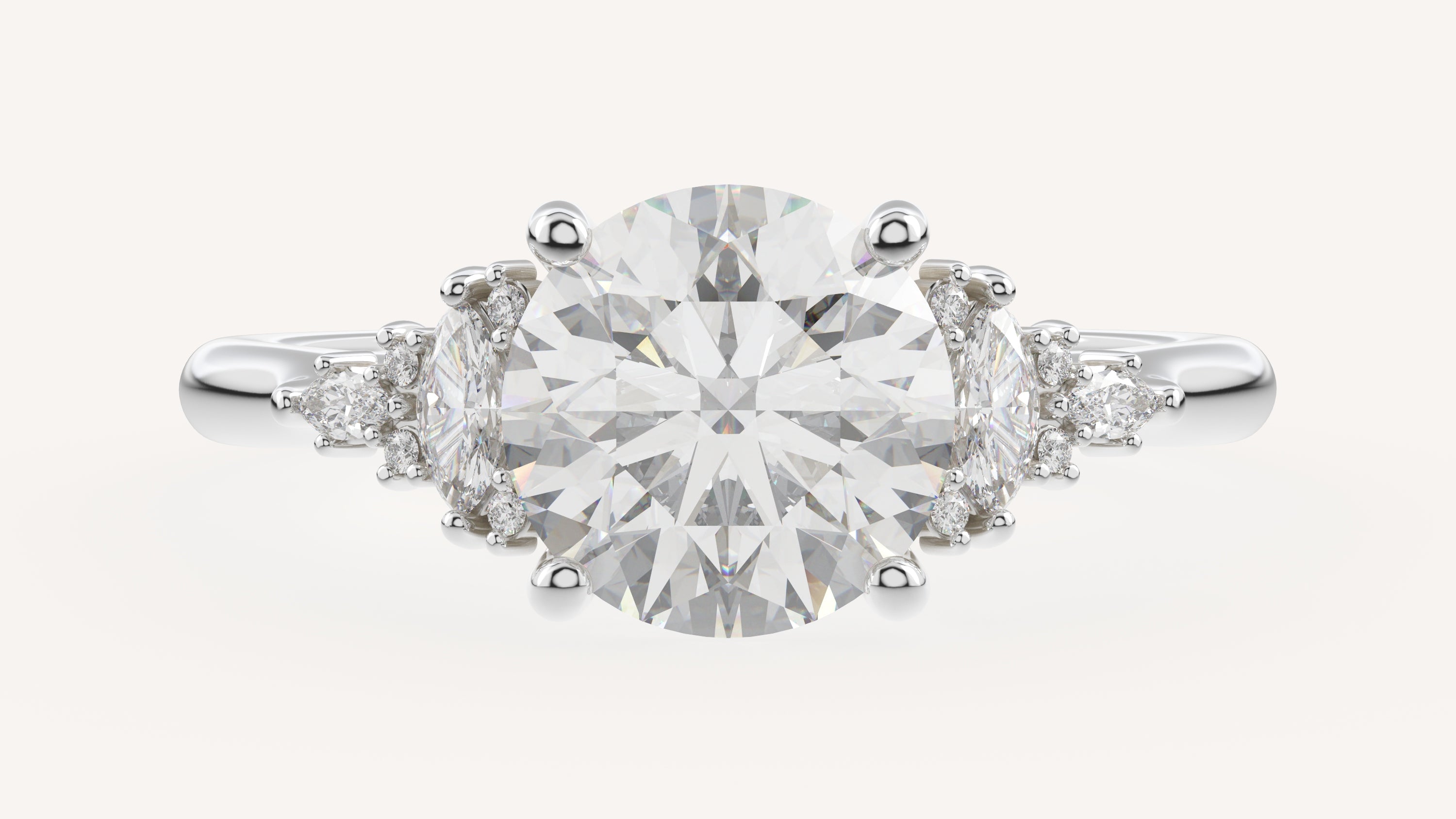 The Maeve Ring | Round | Setting Only - Lavender Creek Gems