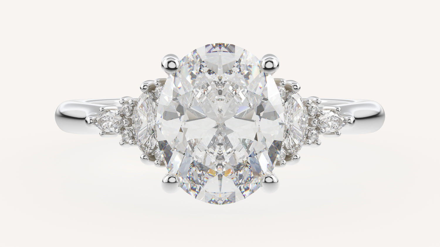 The Maeve Ring | Oval | Setting Only - Lavender Creek Gems