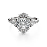 The Comtesse Ring | Elongated Cushion | Setting Only - Lavender Creek Gems