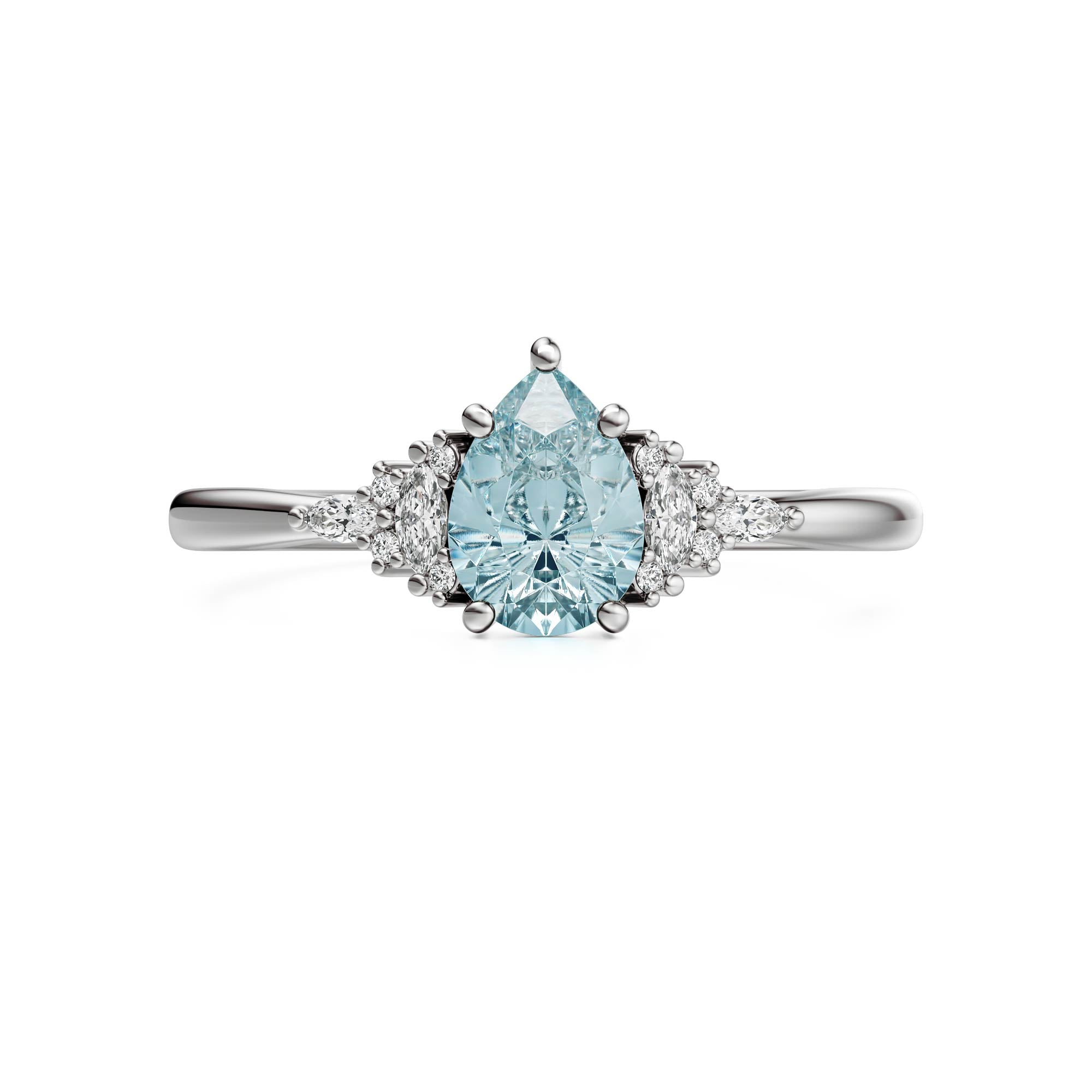 The Mini Maeve Ring | Aquamarine
