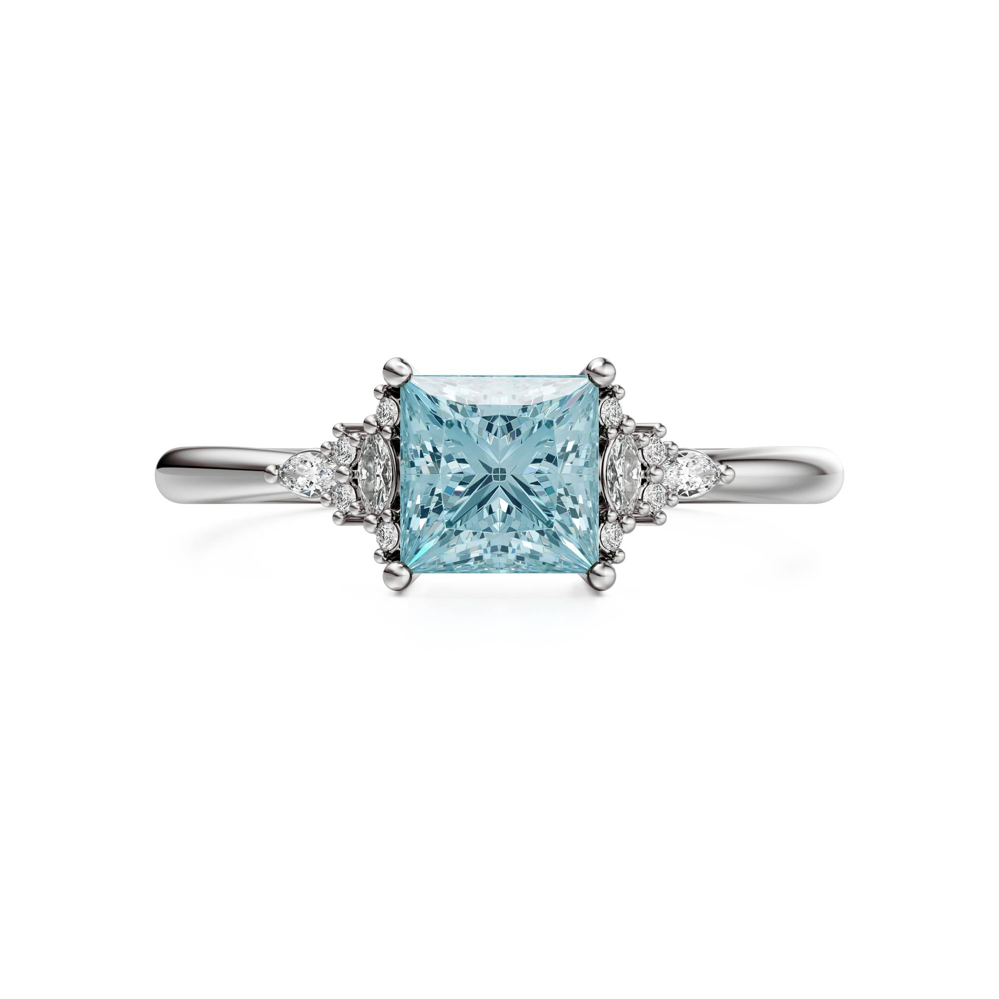 The Mini Maeve Ring | Aquamarine