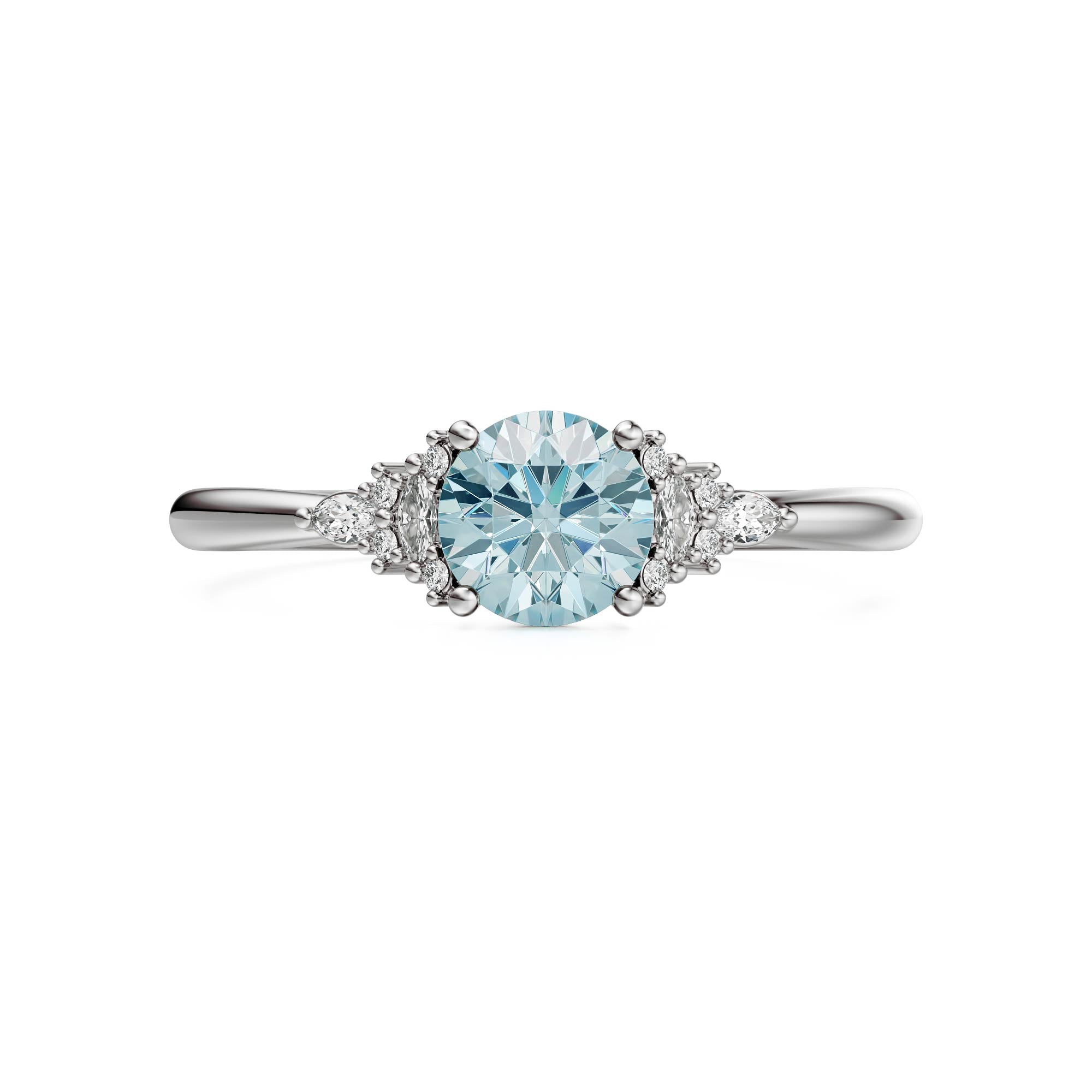 The Mini Maeve Ring | Aquamarine