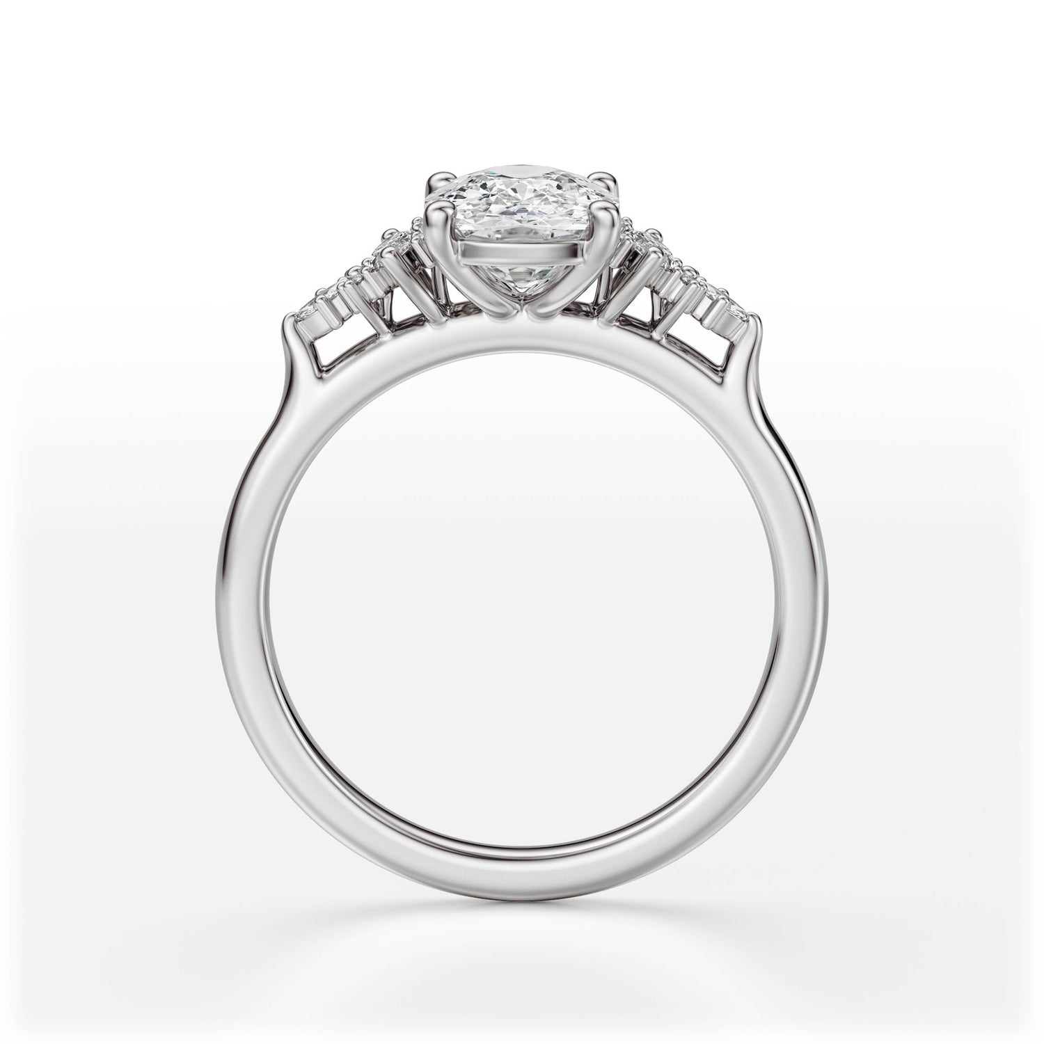 The Maeve Ring | Elongated Cushion | Setting Only - Lavender Creek Gems
