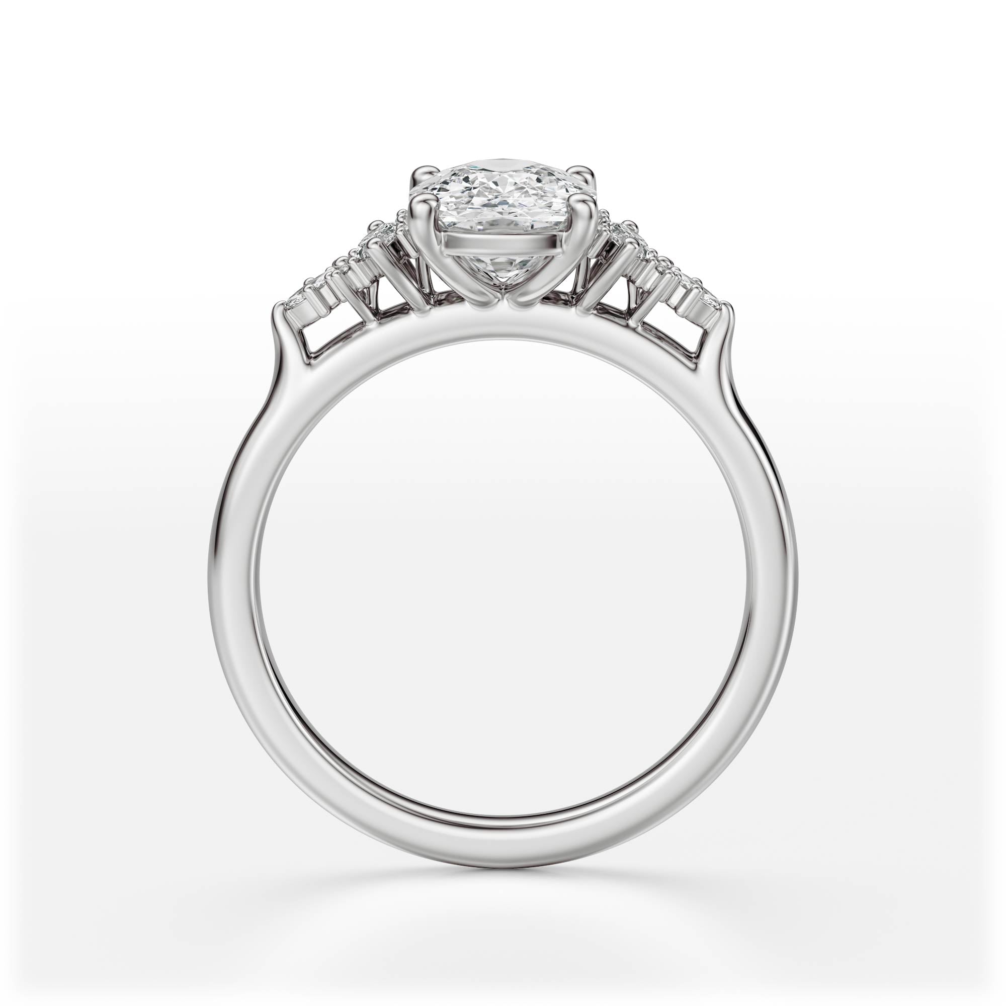 The Maeve Ring | Elongated Cushion | Setting Only