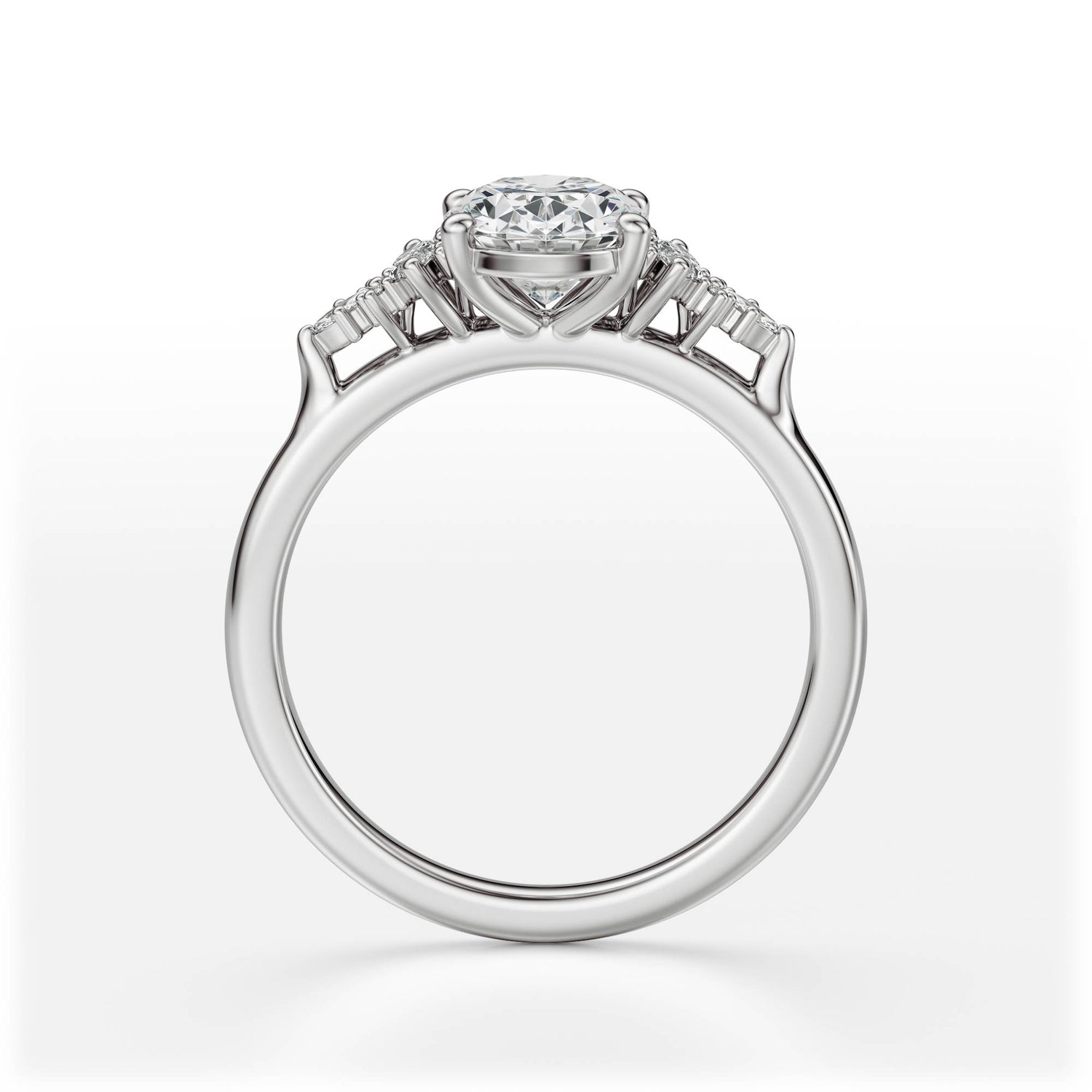 The Maeve Ring | Oval | Setting Only - Lavender Creek Gems