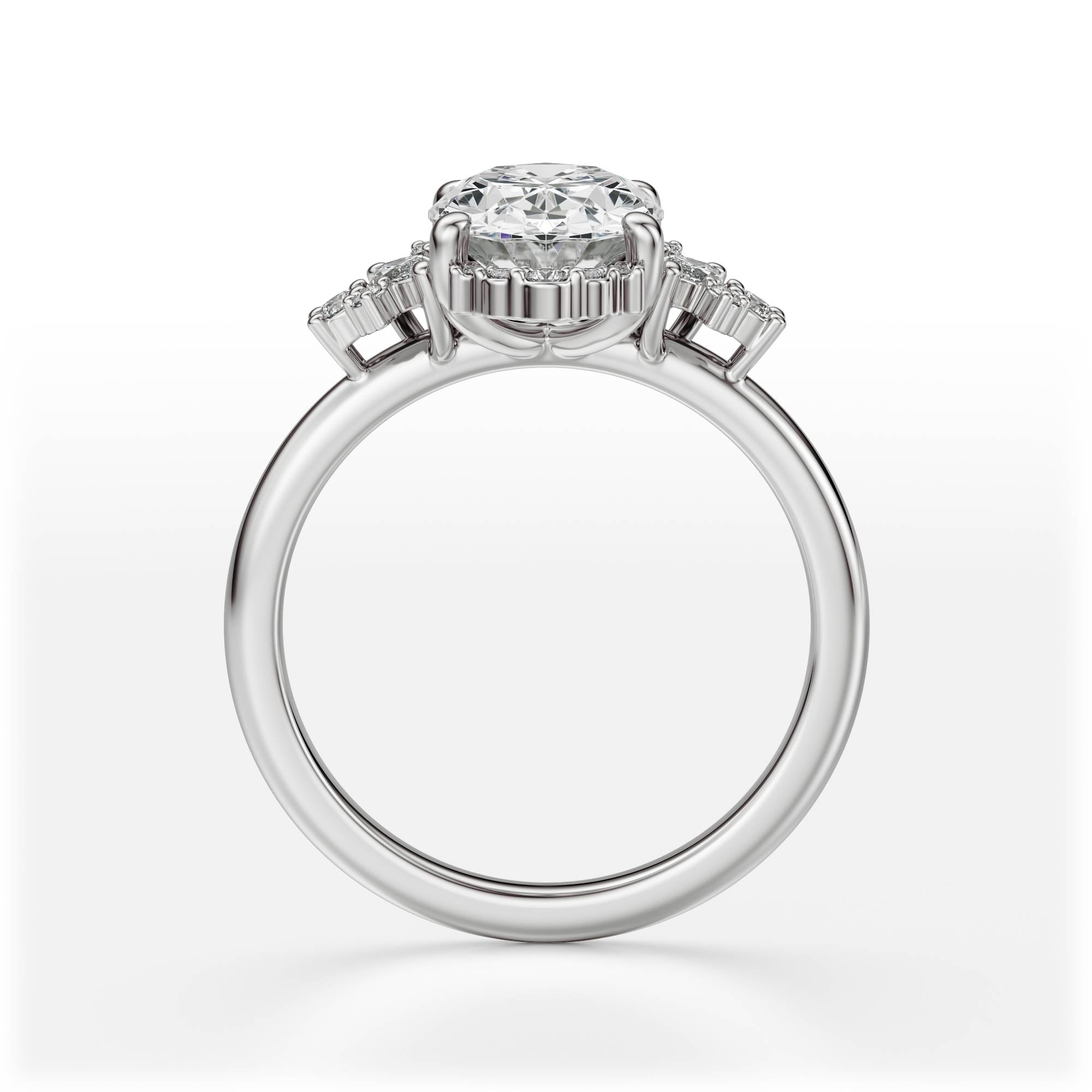 The Naevia Ring | Oval | Setting Only