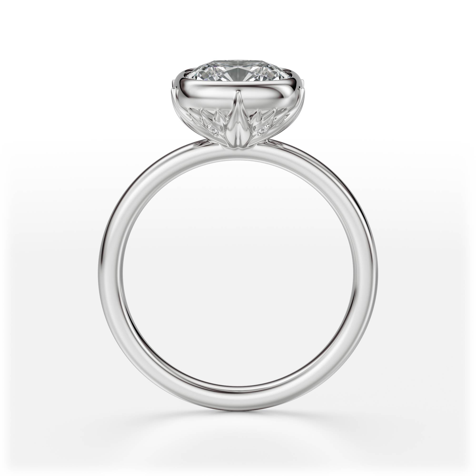 The Bezel Secret Garden Ring | Cushion | Setting Only