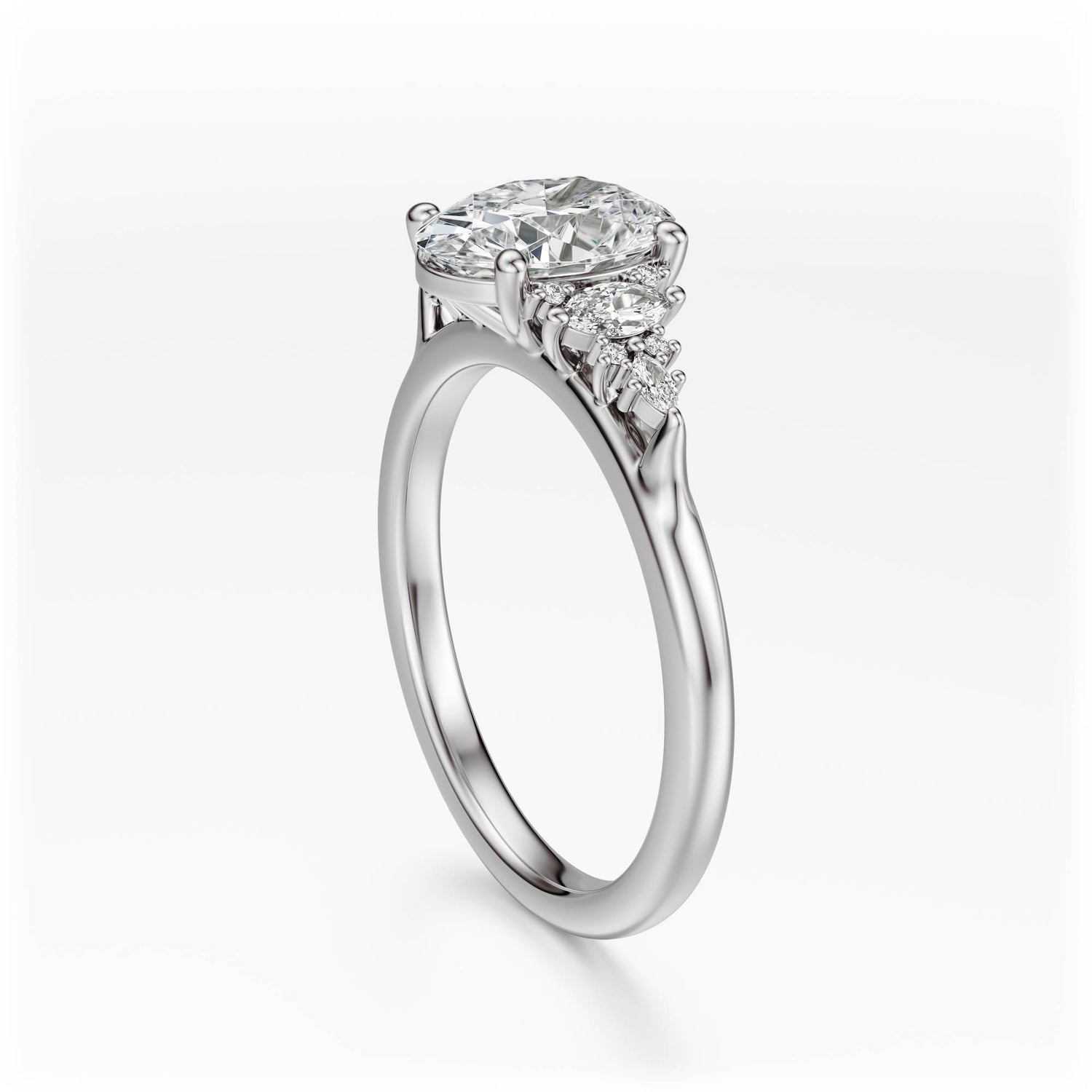 The Maeve Ring | Oval | Setting Only - Lavender Creek Gems
