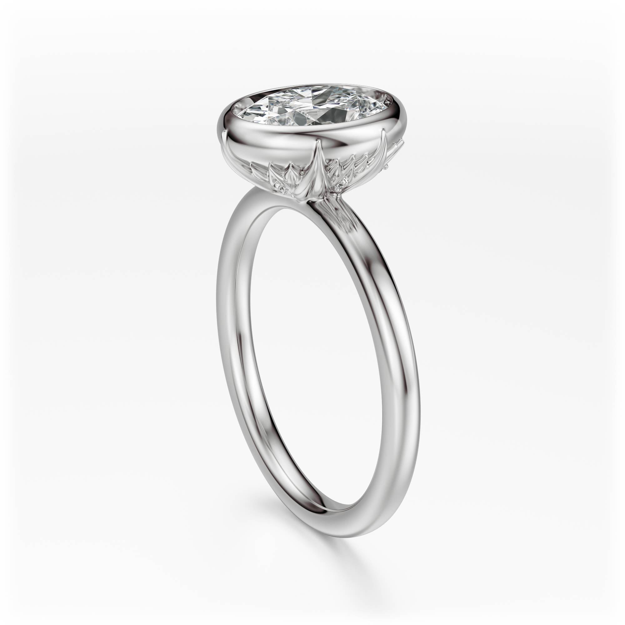 The Bezel Secret Garden Ring | Oval | Setting Only