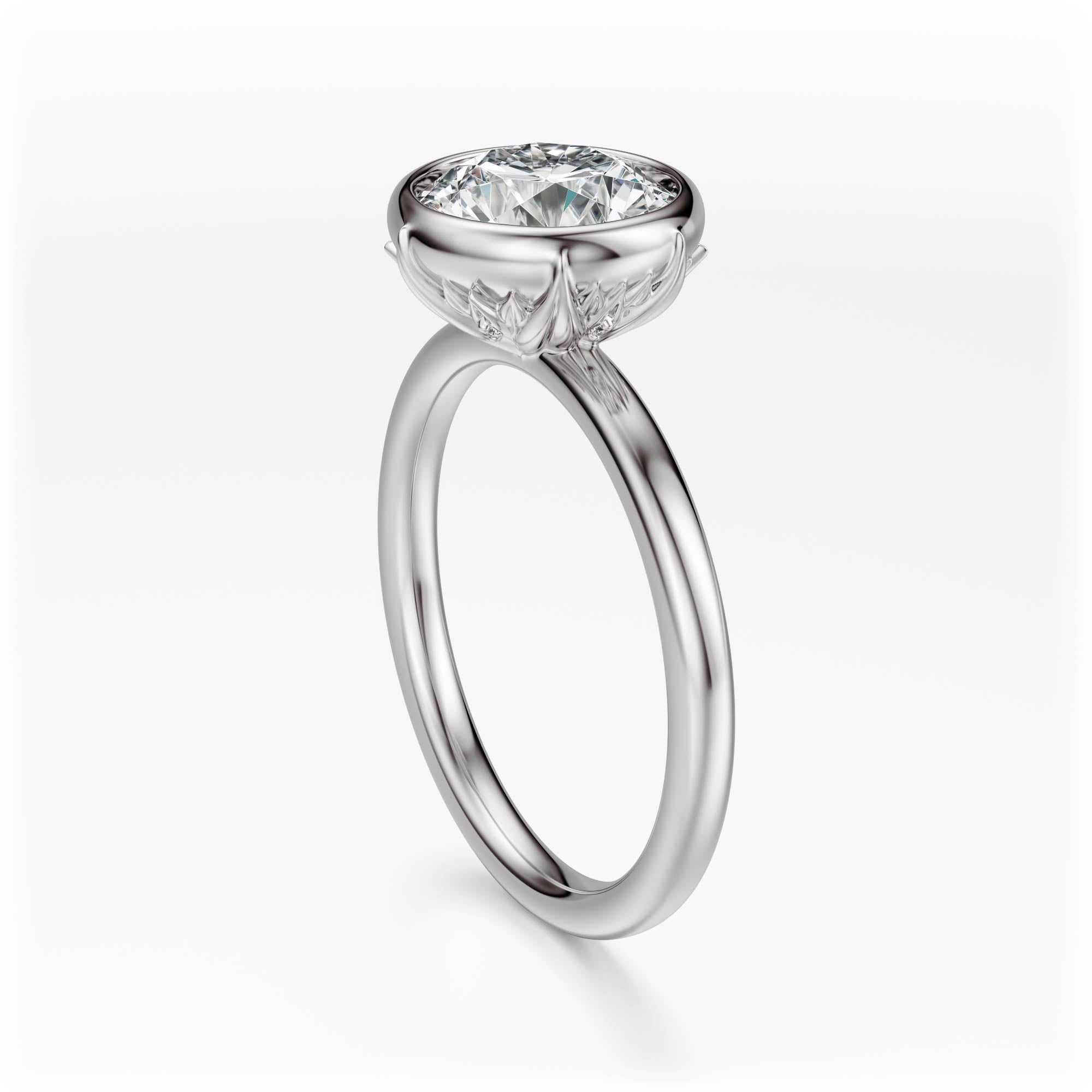 The Bezel Secret Garden Ring | Round | Setting Only