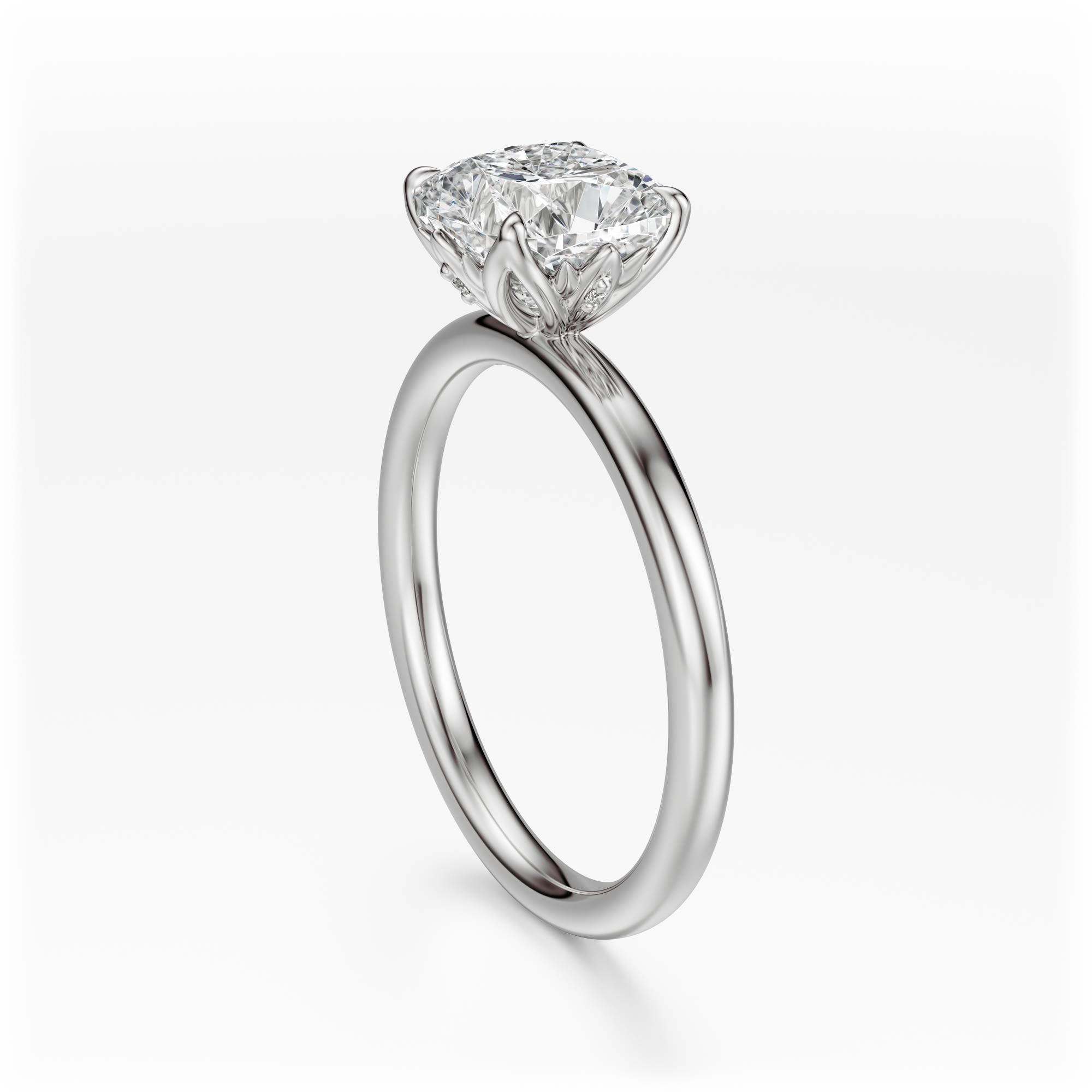 The Secret Garden Ring | Cushion | Setting Only