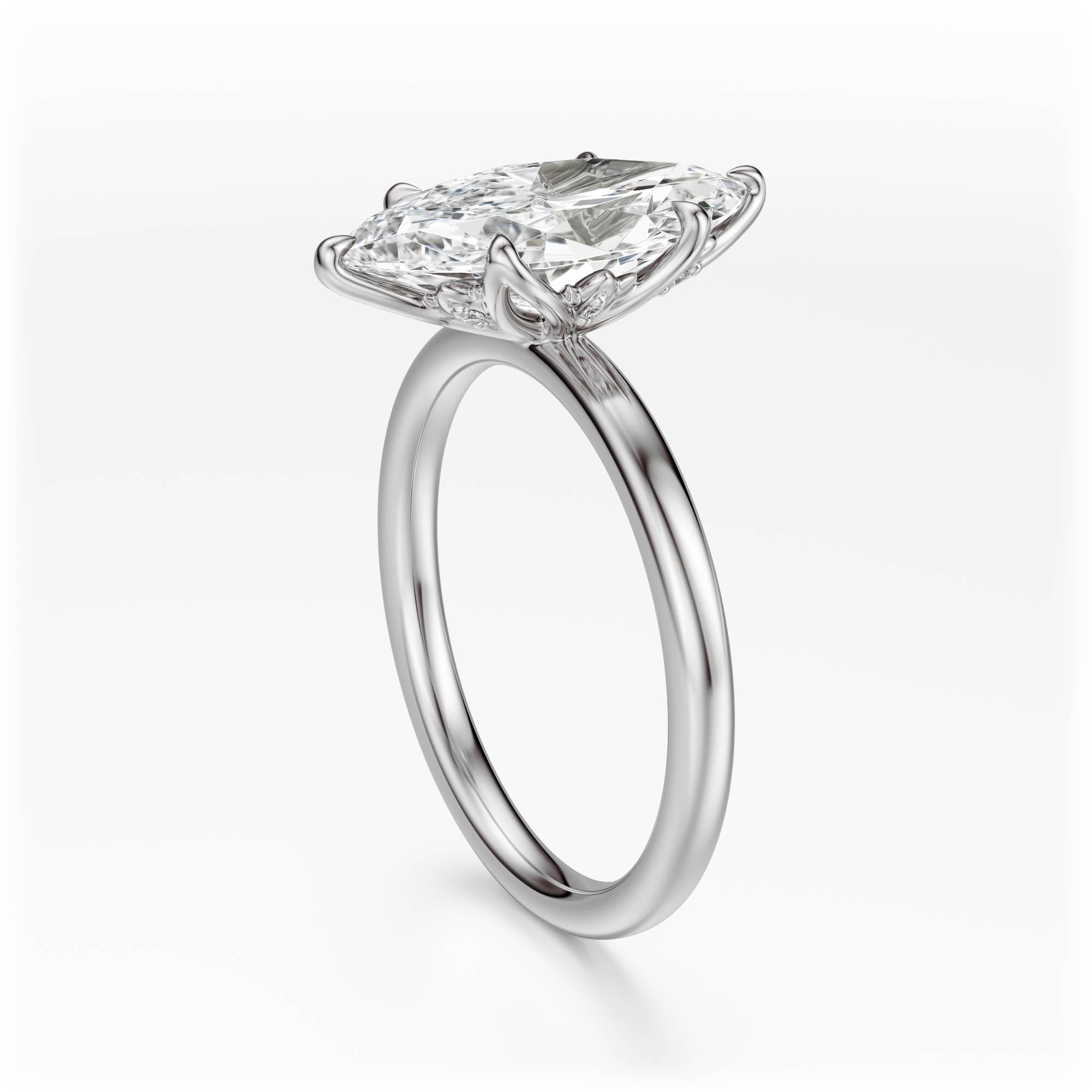 The Secret Garden Ring | Marquise | Setting Only