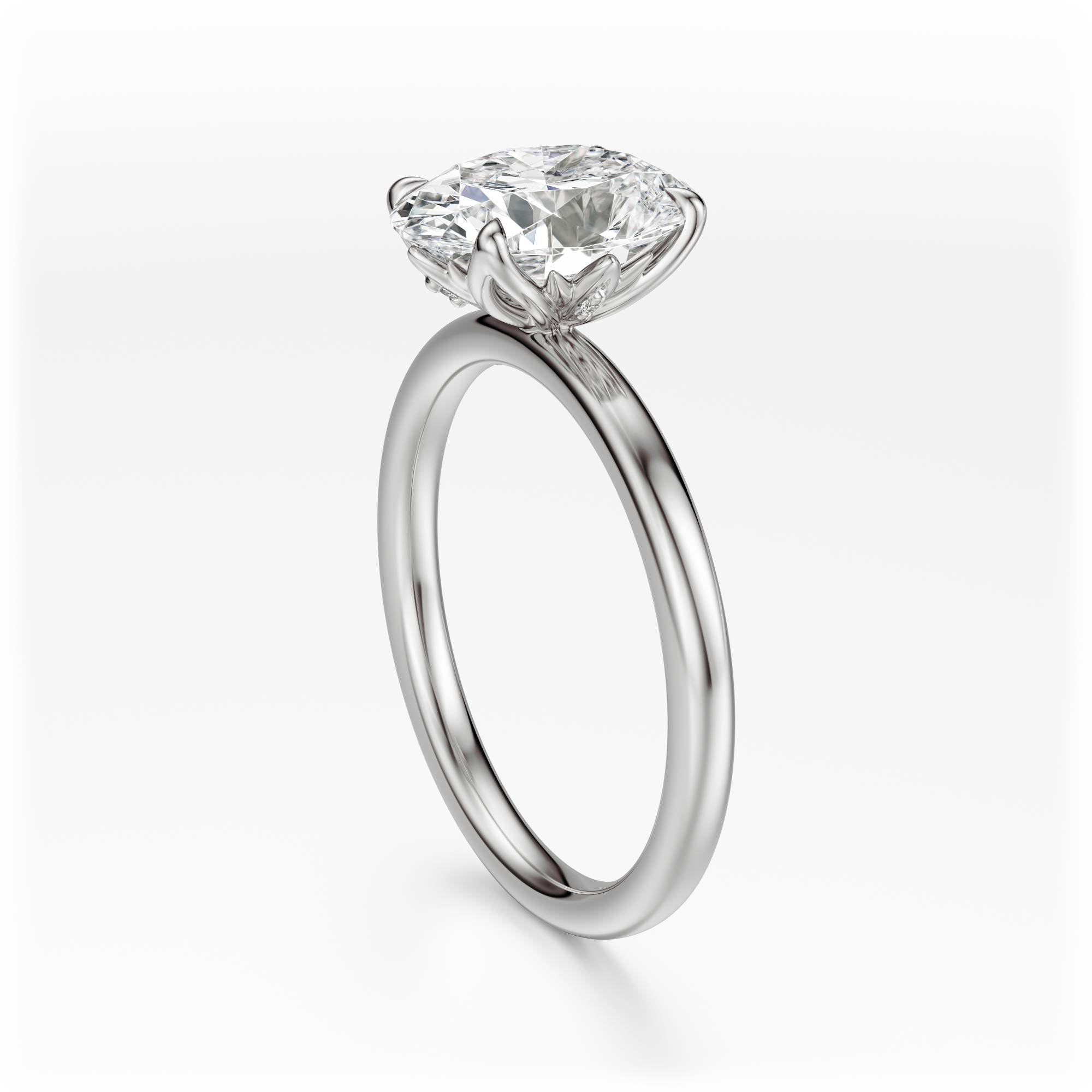The Secret Garden Ring | Oval | Setting Only