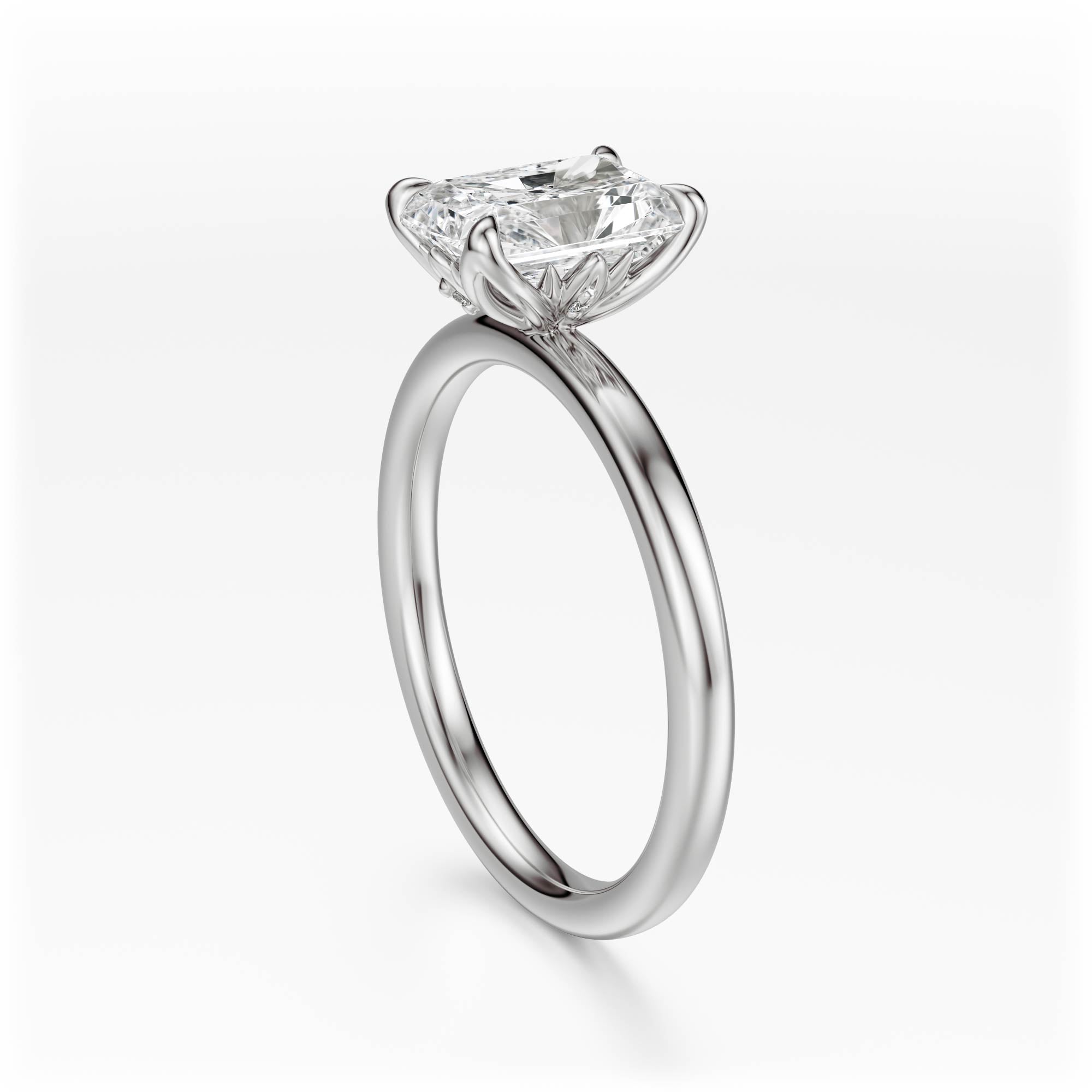 The Secret Garden Ring | Radiant | Setting Only