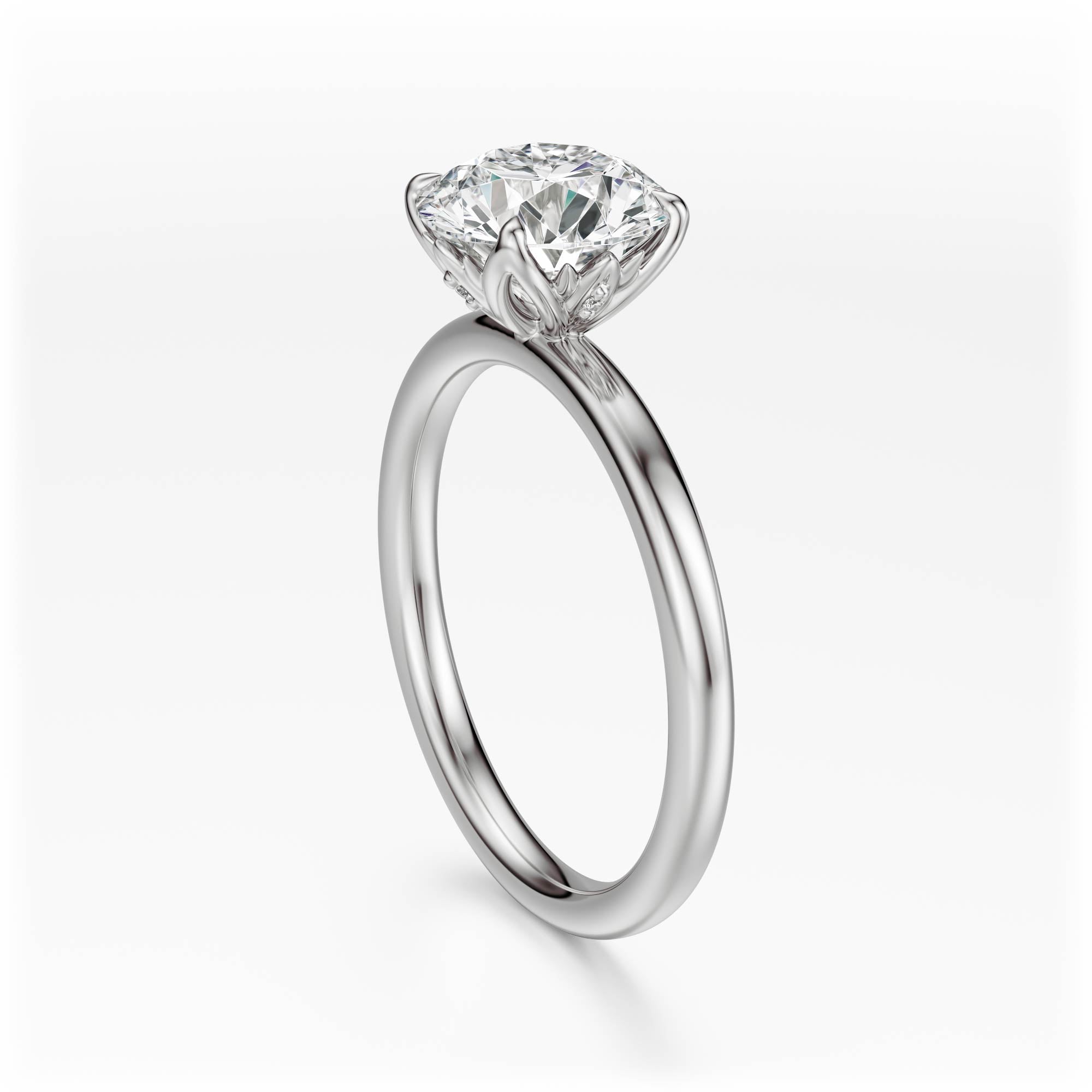 The Secret Garden Ring | Round | Setting Only
