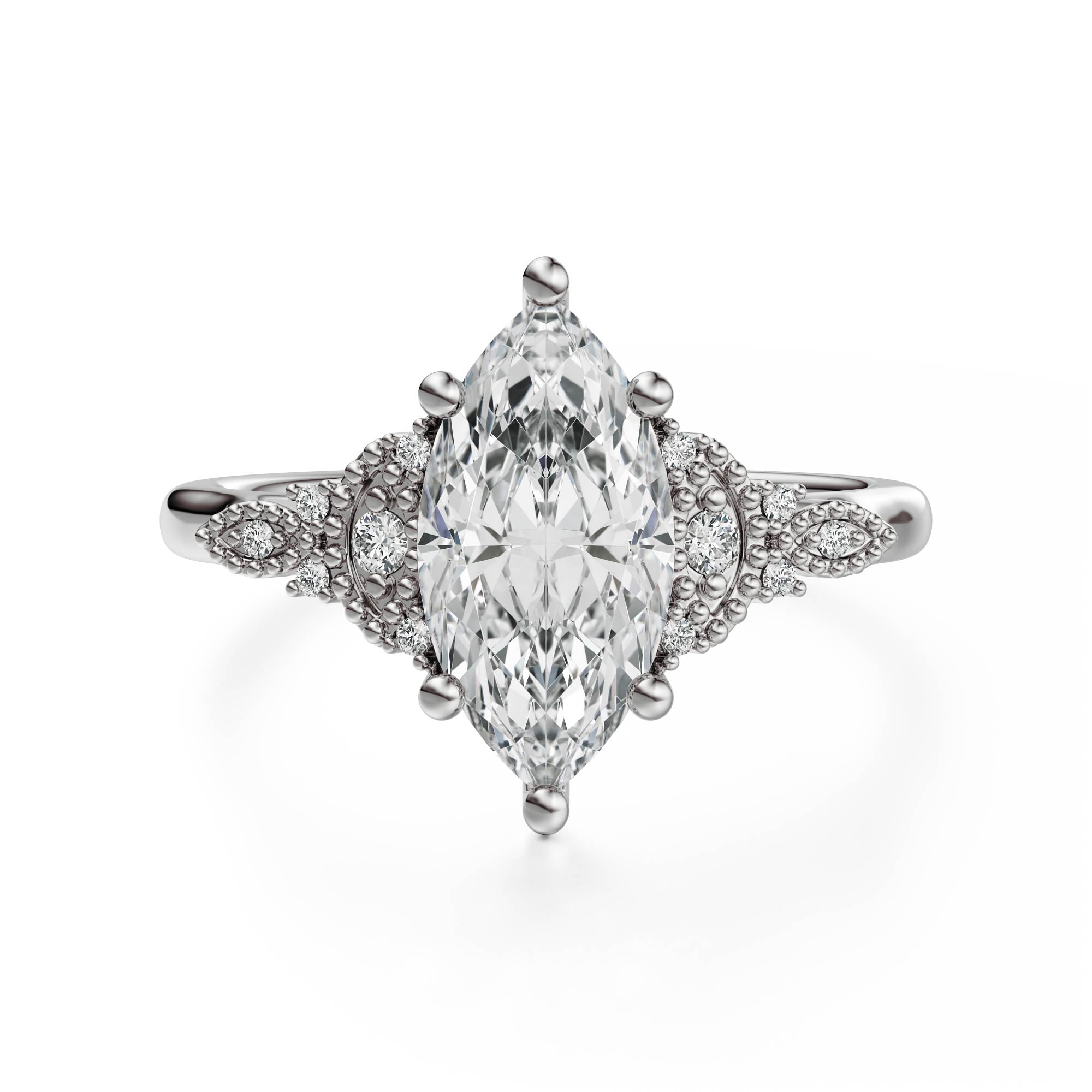 The Art Deco Maeve Ring | Marquise - Lavender Creek Gems