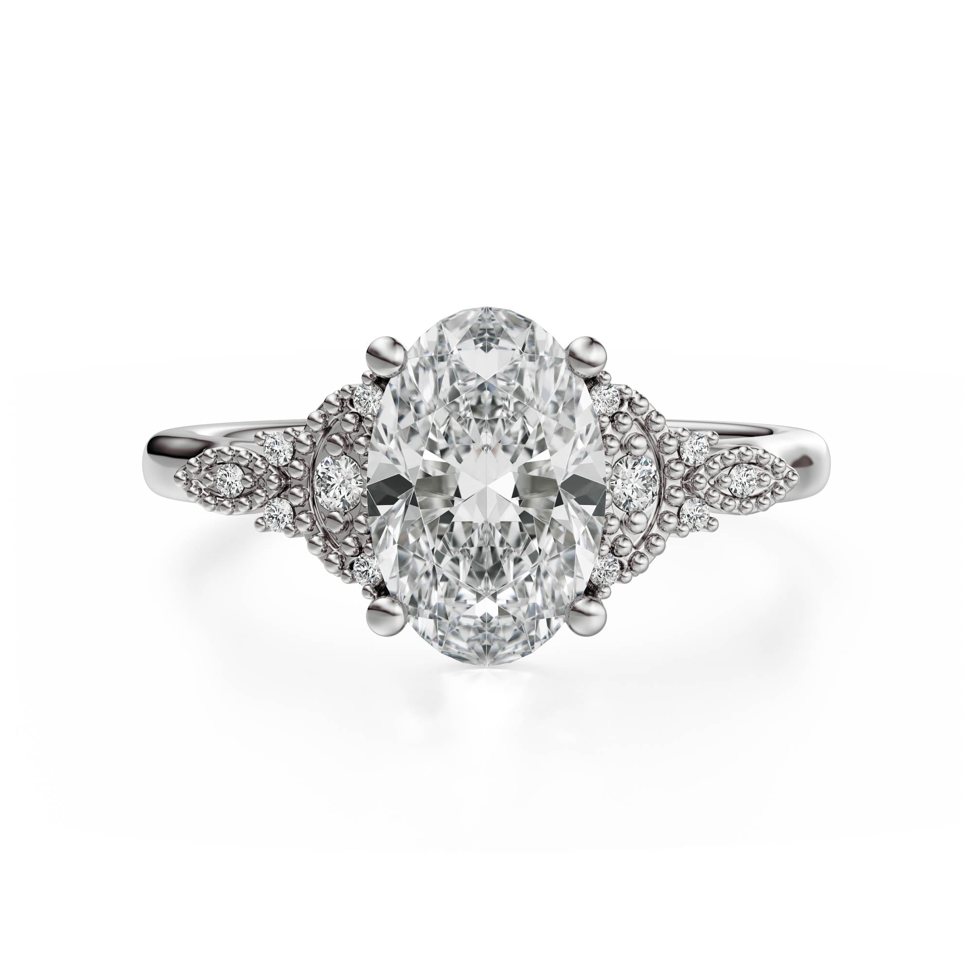 The Art Deco Maeve Ring | Oval - Lavender Creek Gems