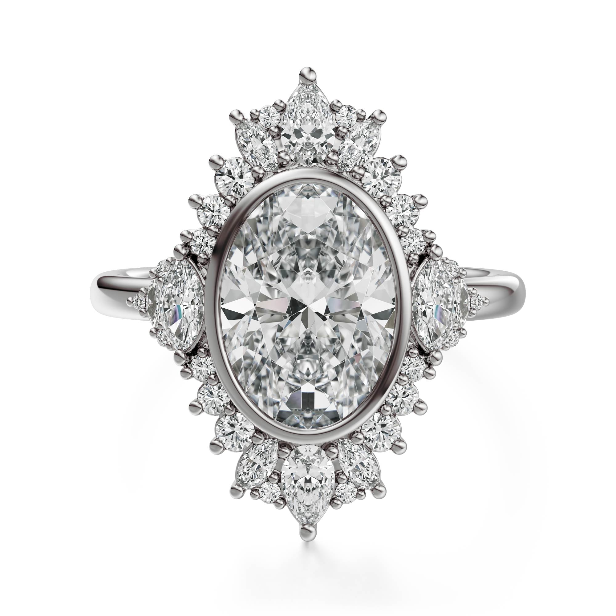 The Ethereal Ring | Oval | Setting Only - Lavender Creek Gems