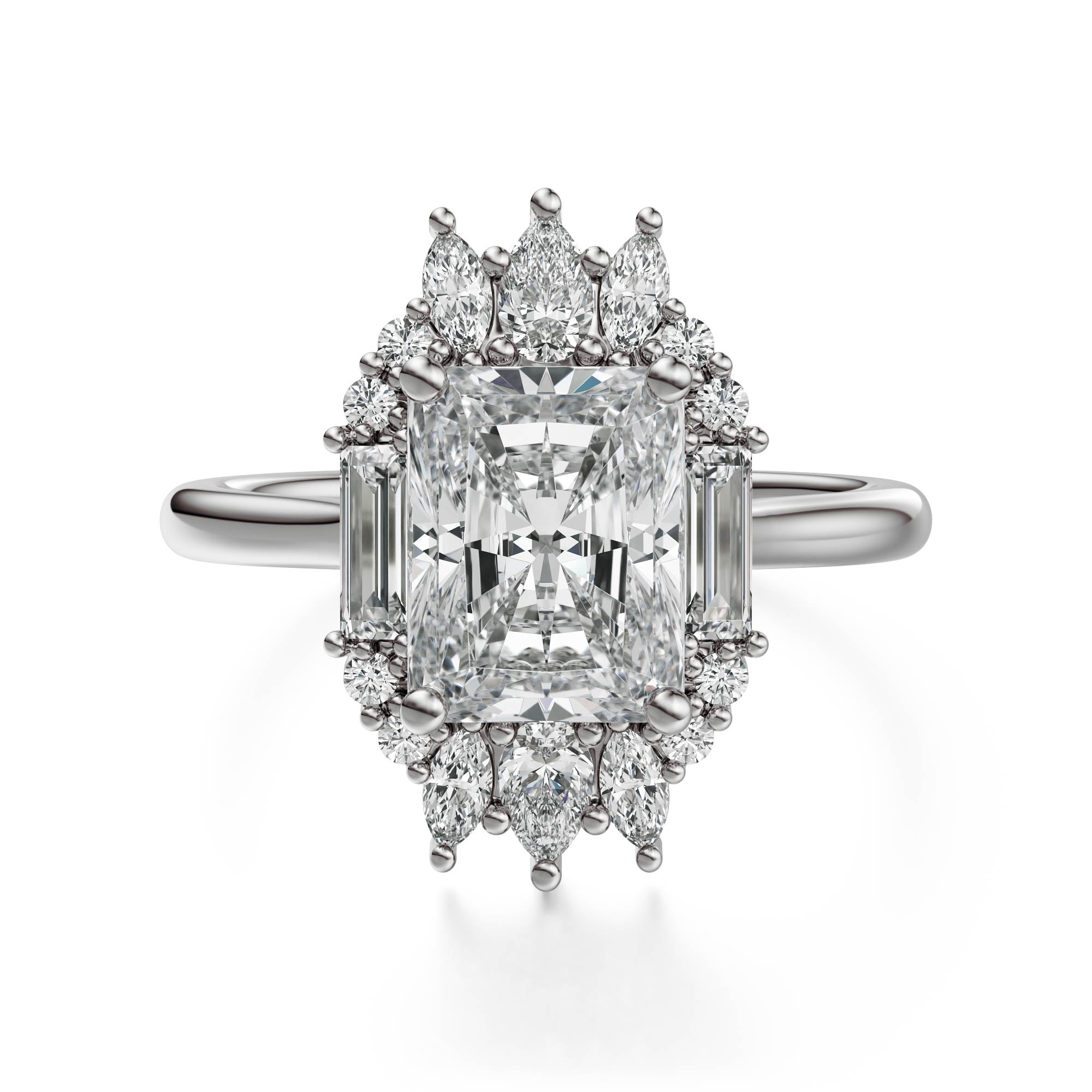 The Georgia Ring | Radiant | Setting Only