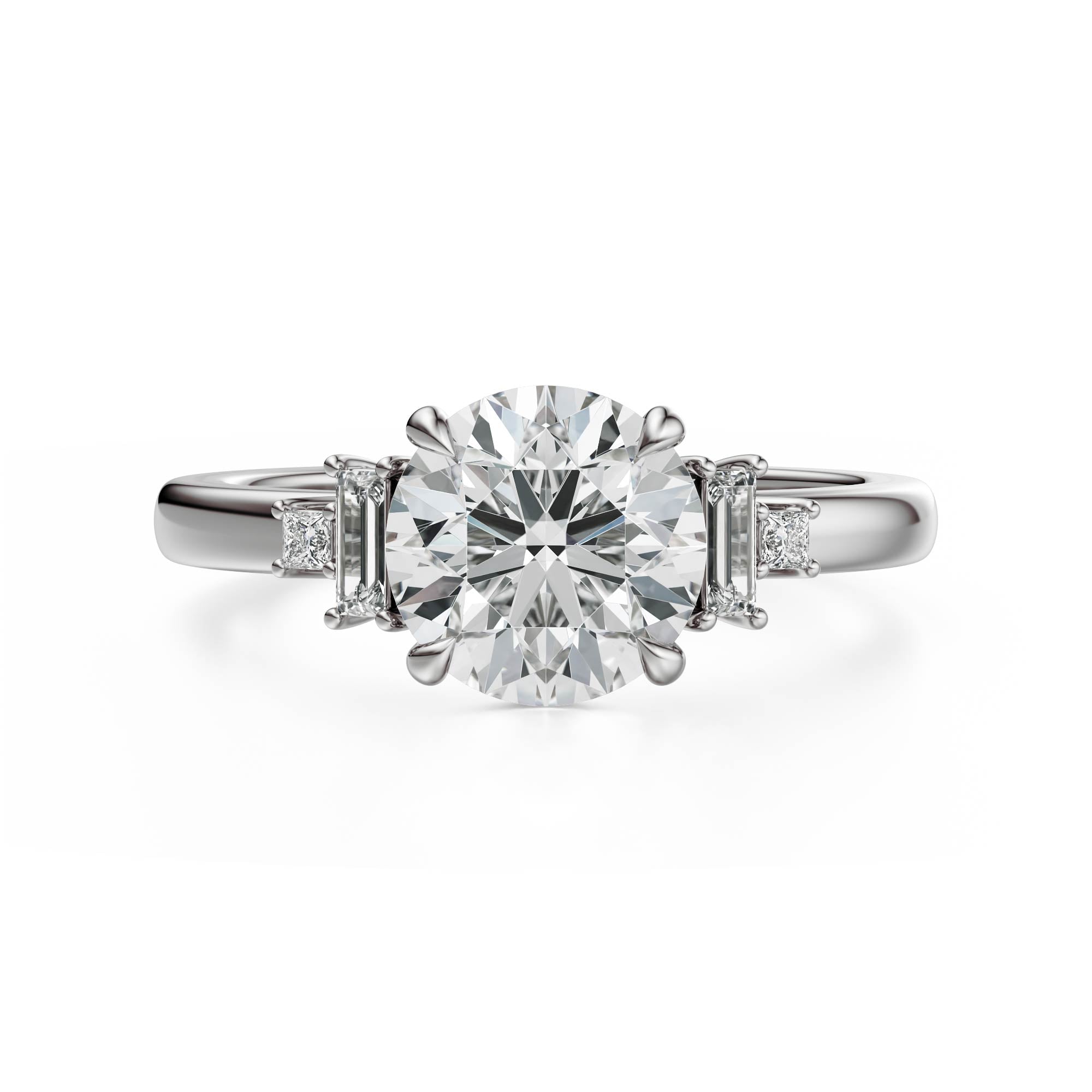 The Elevated Mira Ring | Round | Setting Only