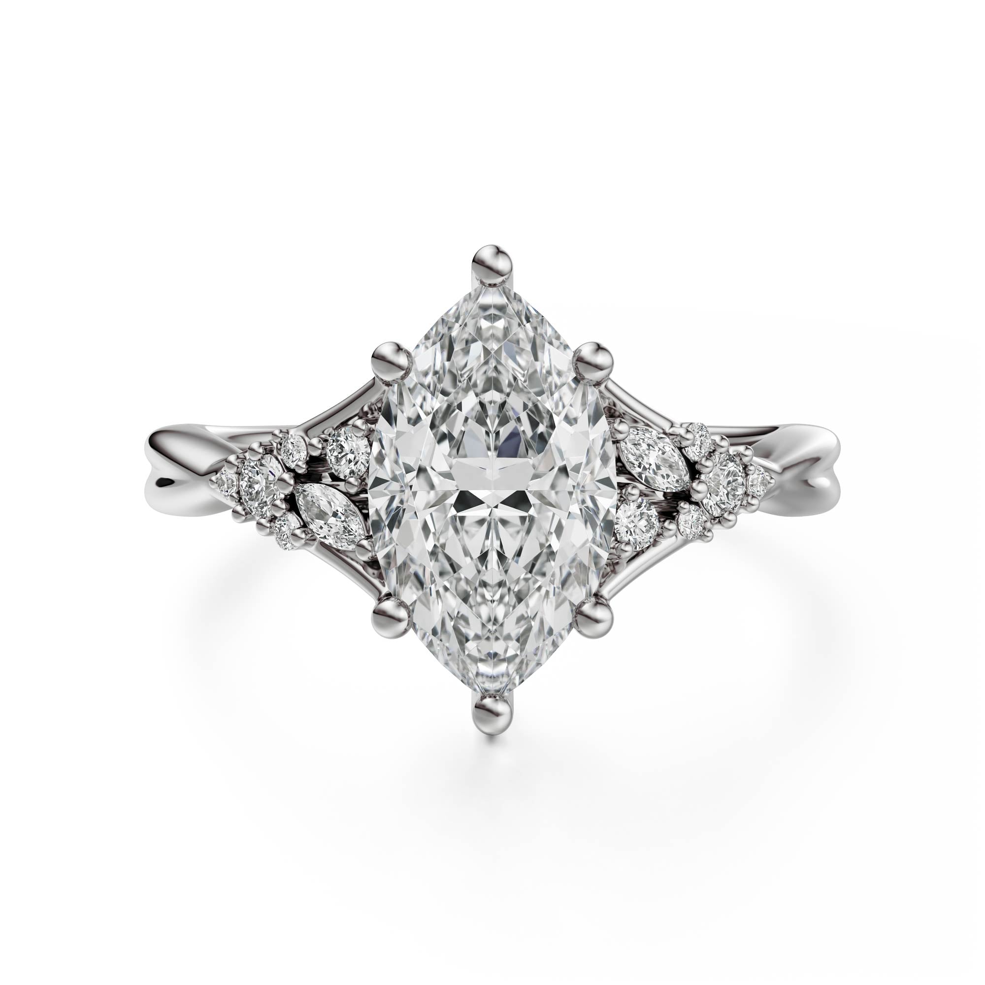 The Lyria Ring | Marquise | Setting Only