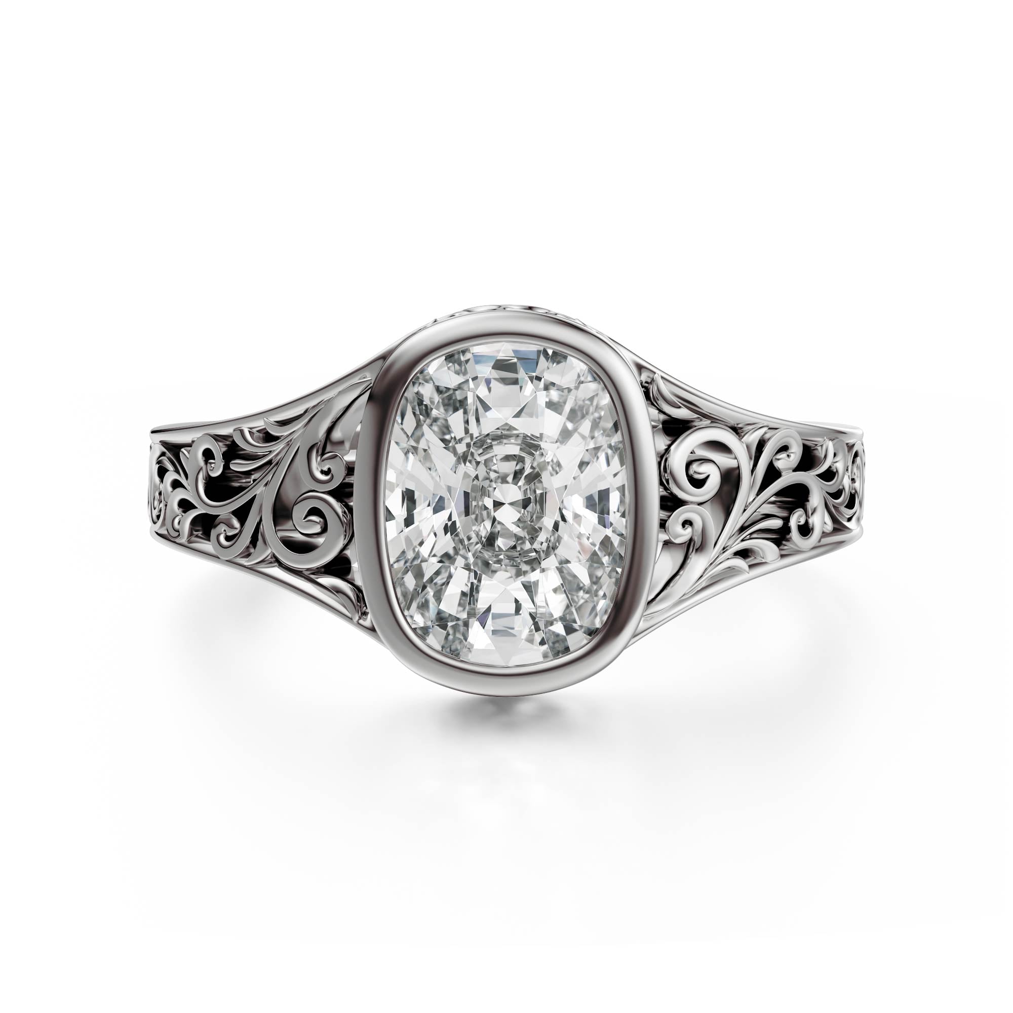 The Endearment Ring | Elongated Cushion - Lavender Creek Gems