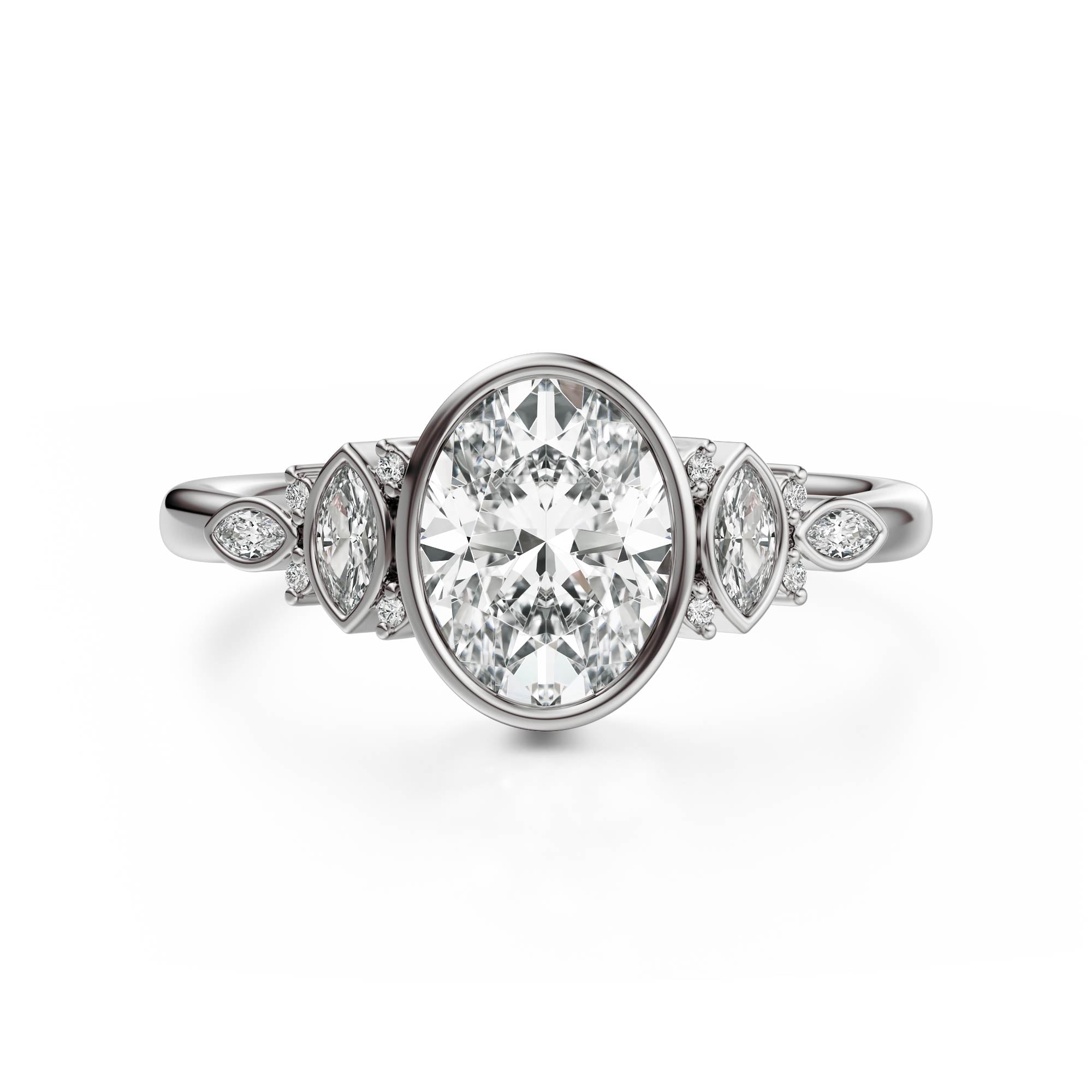 The All Bezel Maeve Ring | Oval | Setting Only
