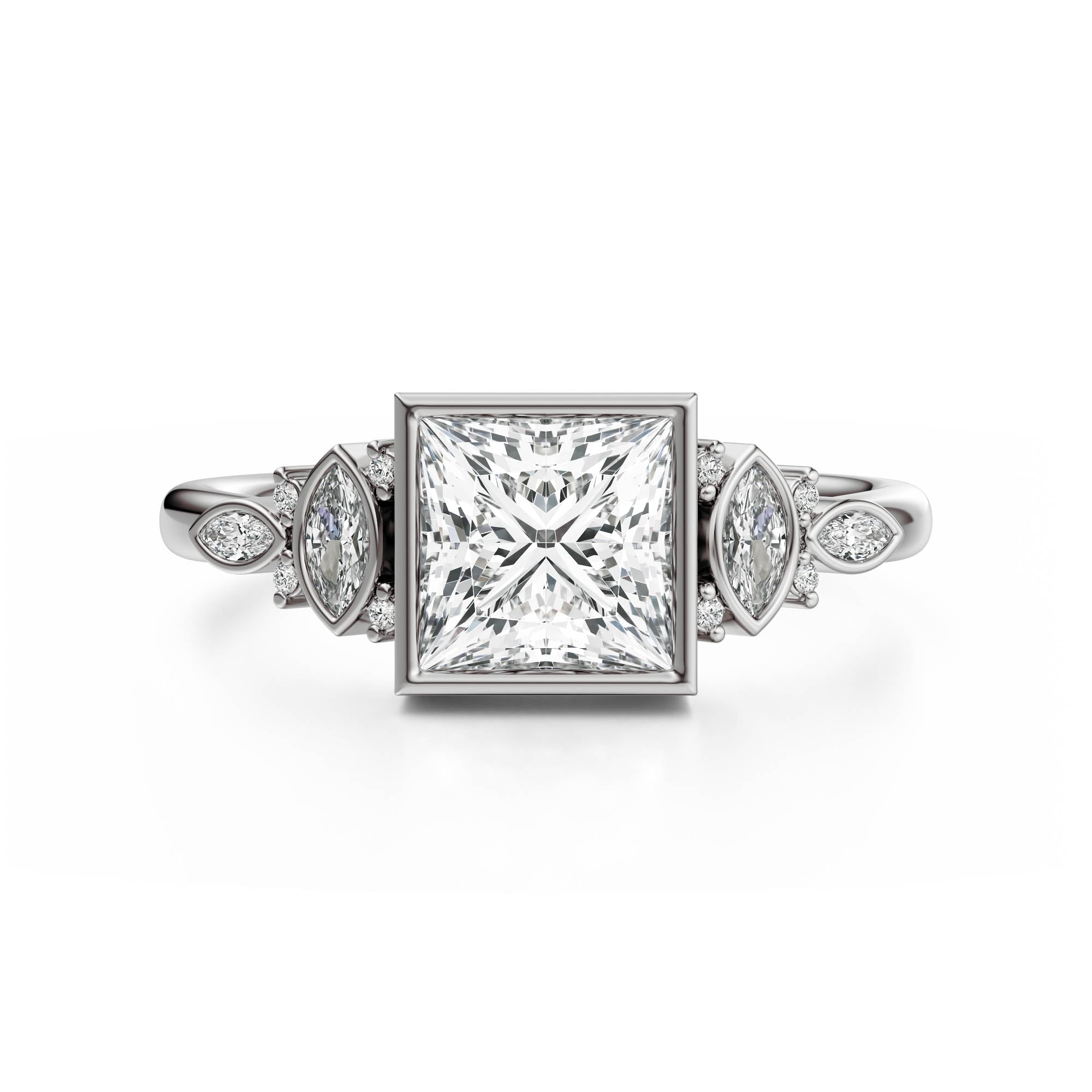 The All Bezel Maeve Ring | Princess