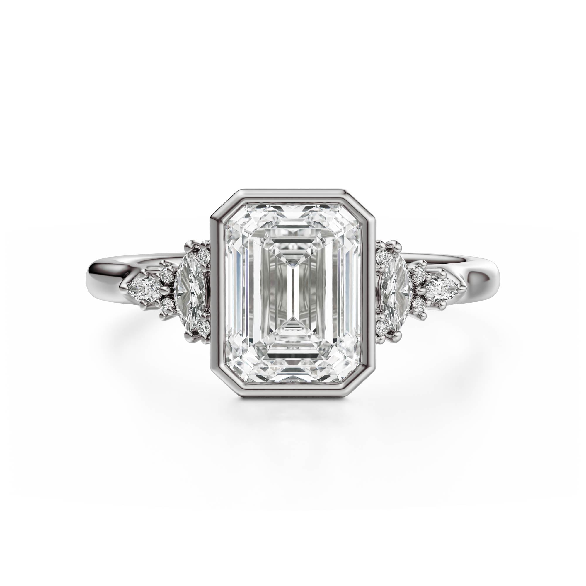 The Bezel Maeve Ring | Emerald Cut