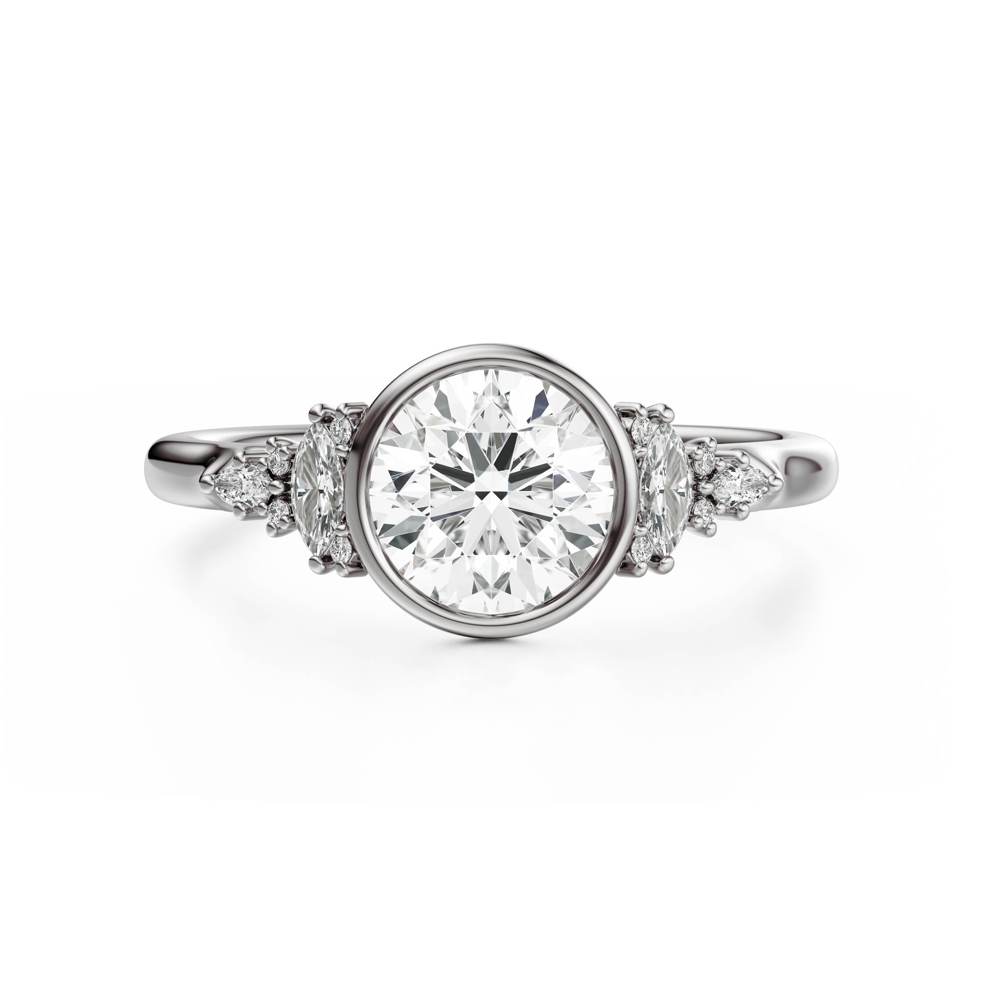 The Bezel Maeve Ring | Round | Setting Only
