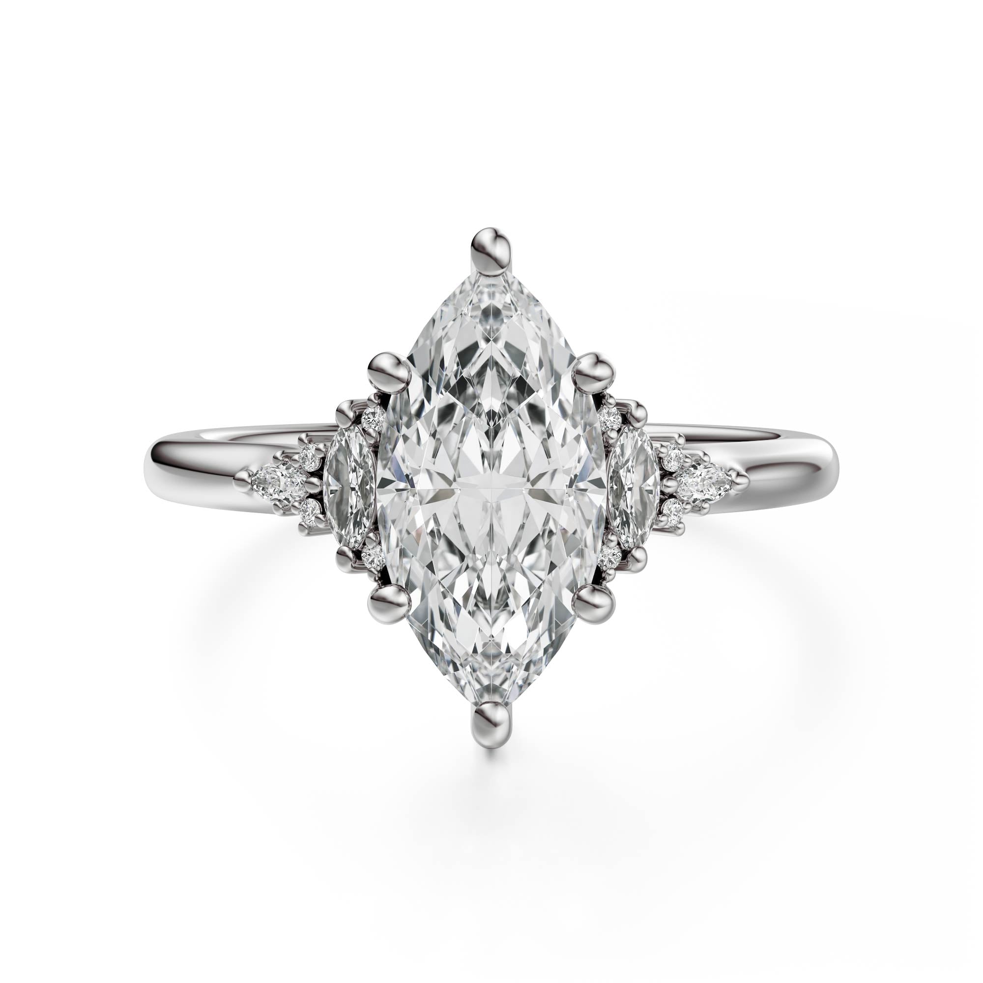The Low Maeve Ring | Marquise