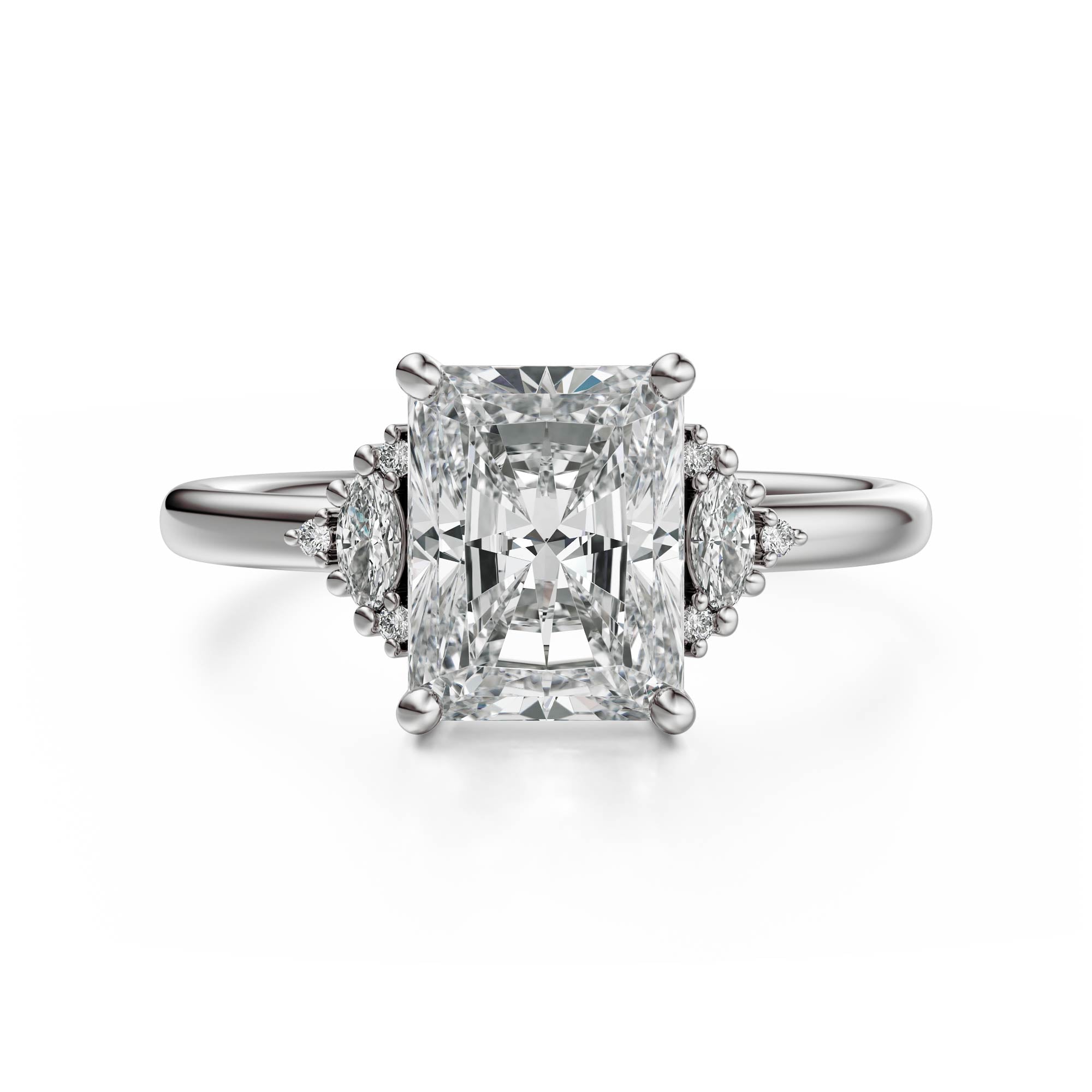 The Low Maren Ring | Radiant | Setting Only