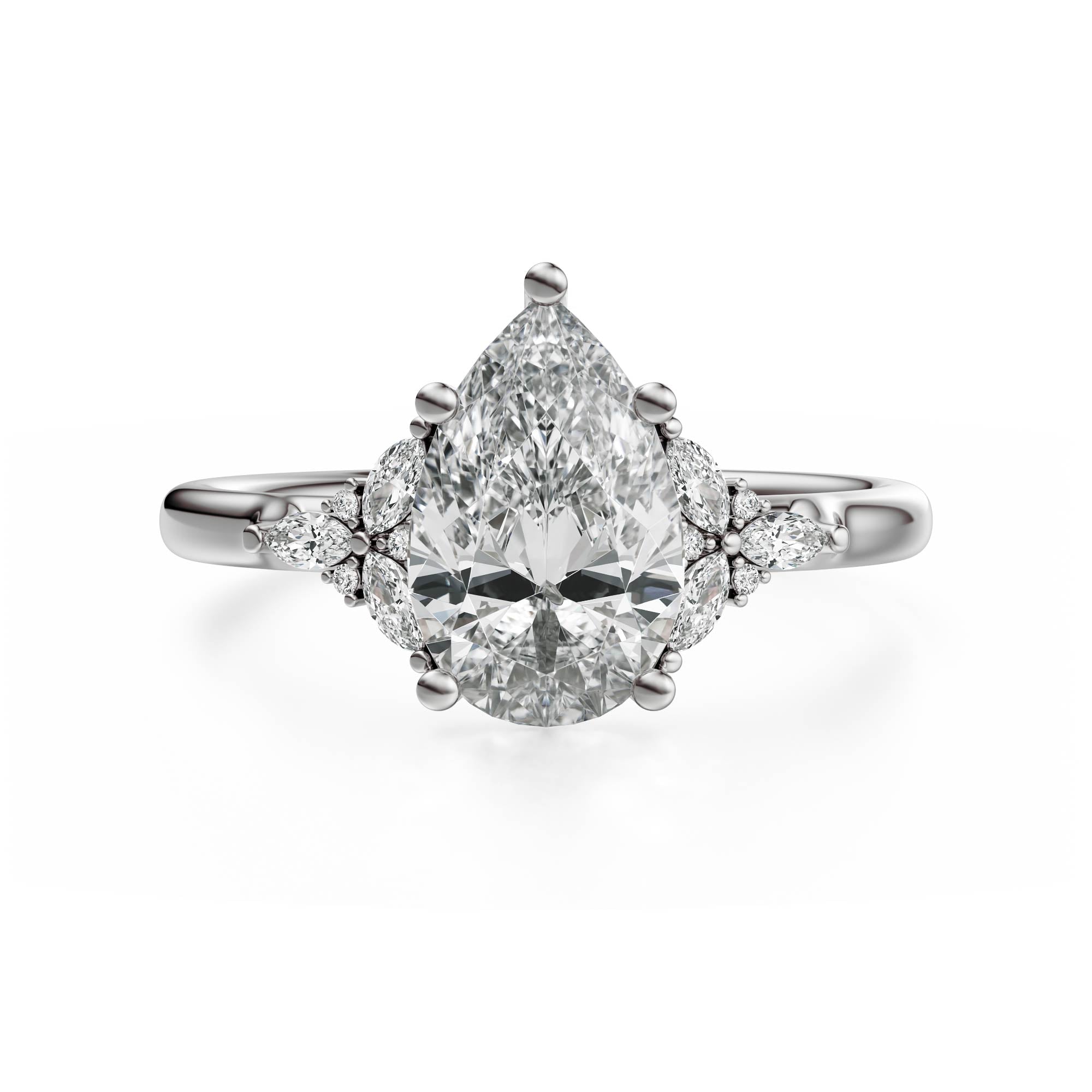 The Meadow Ring | Pear | Setting Only - Lavender Creek Gems