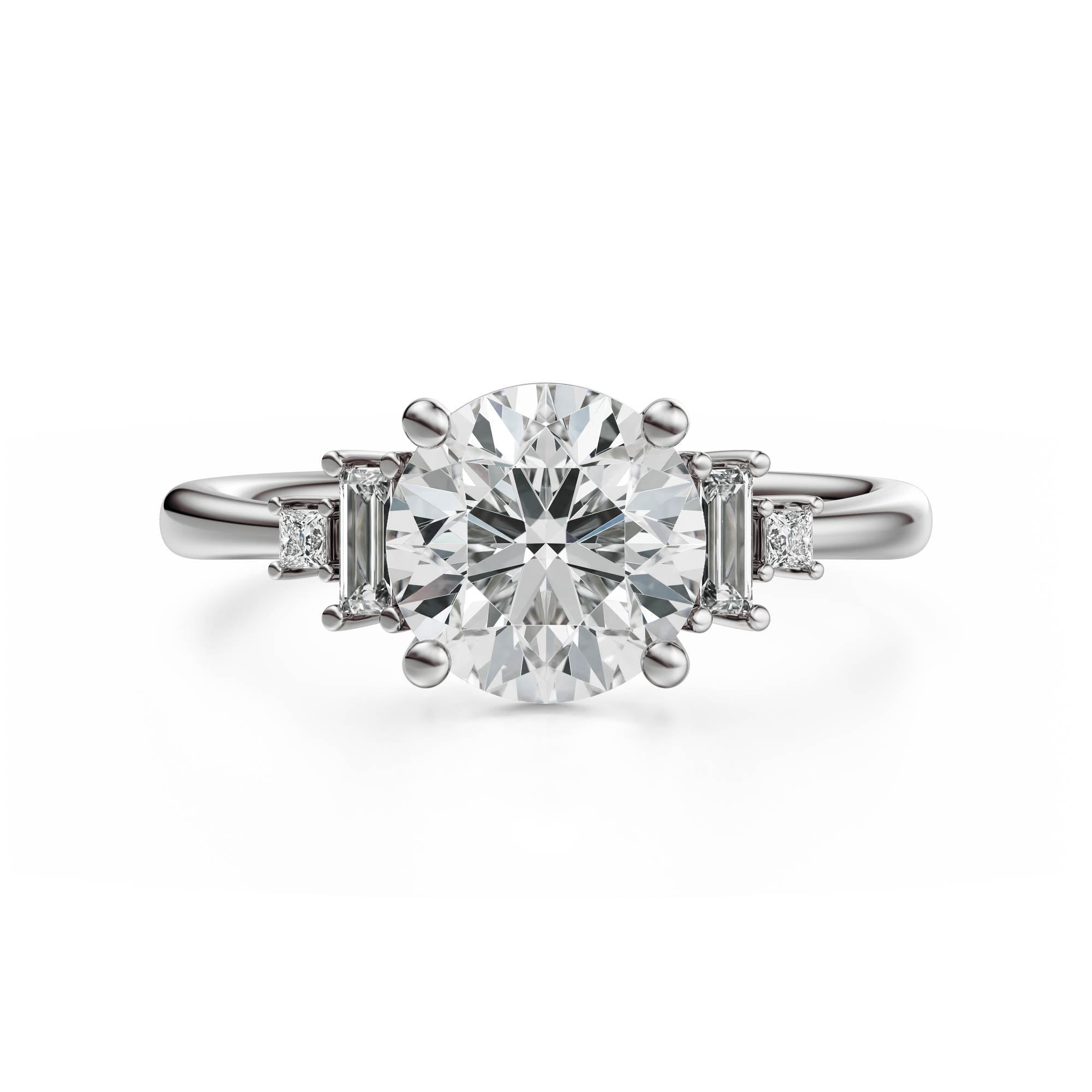 The Mira Ring | Round | Setting Only