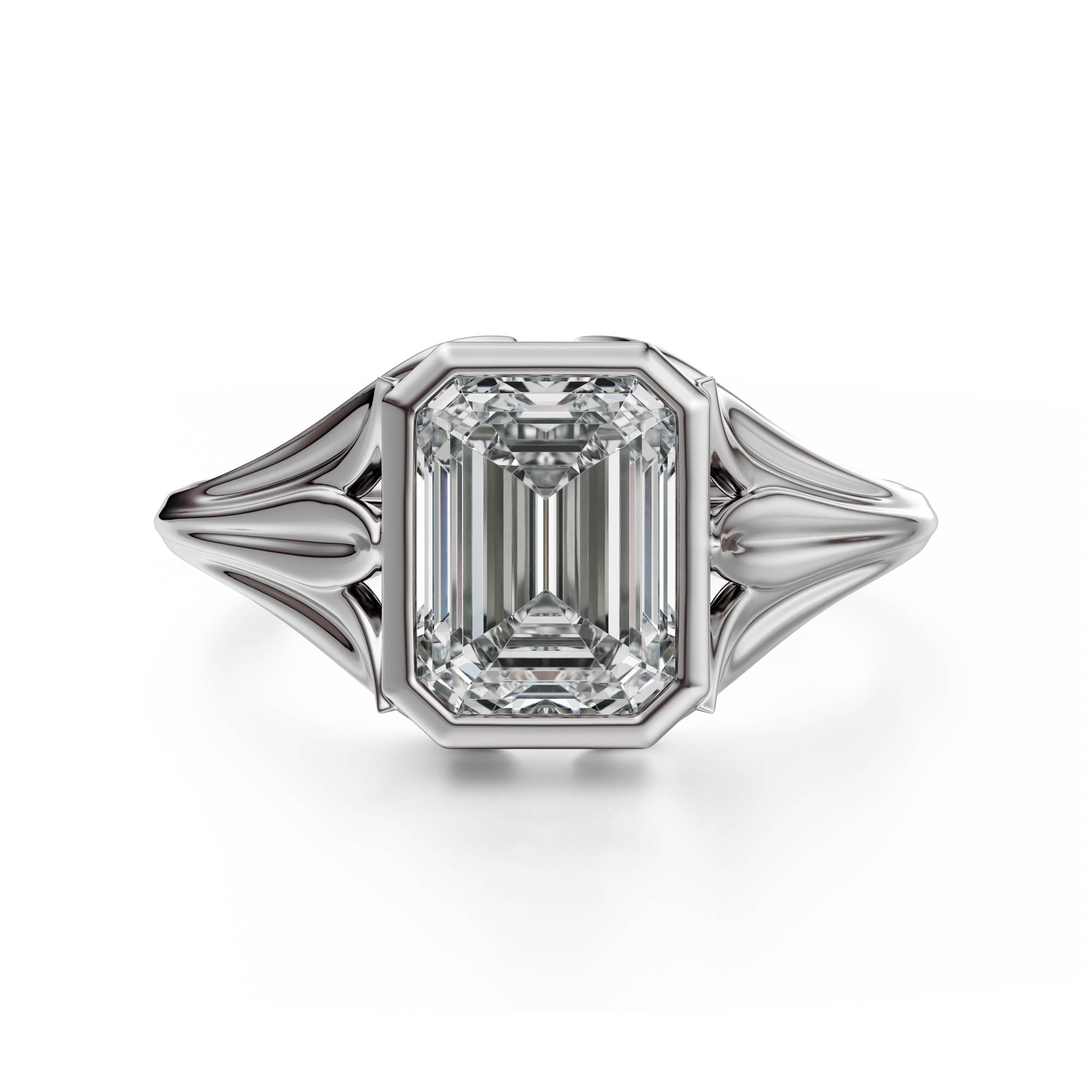 The Nightbloom Ring | Emerald Cut - Lavender Creek Gems