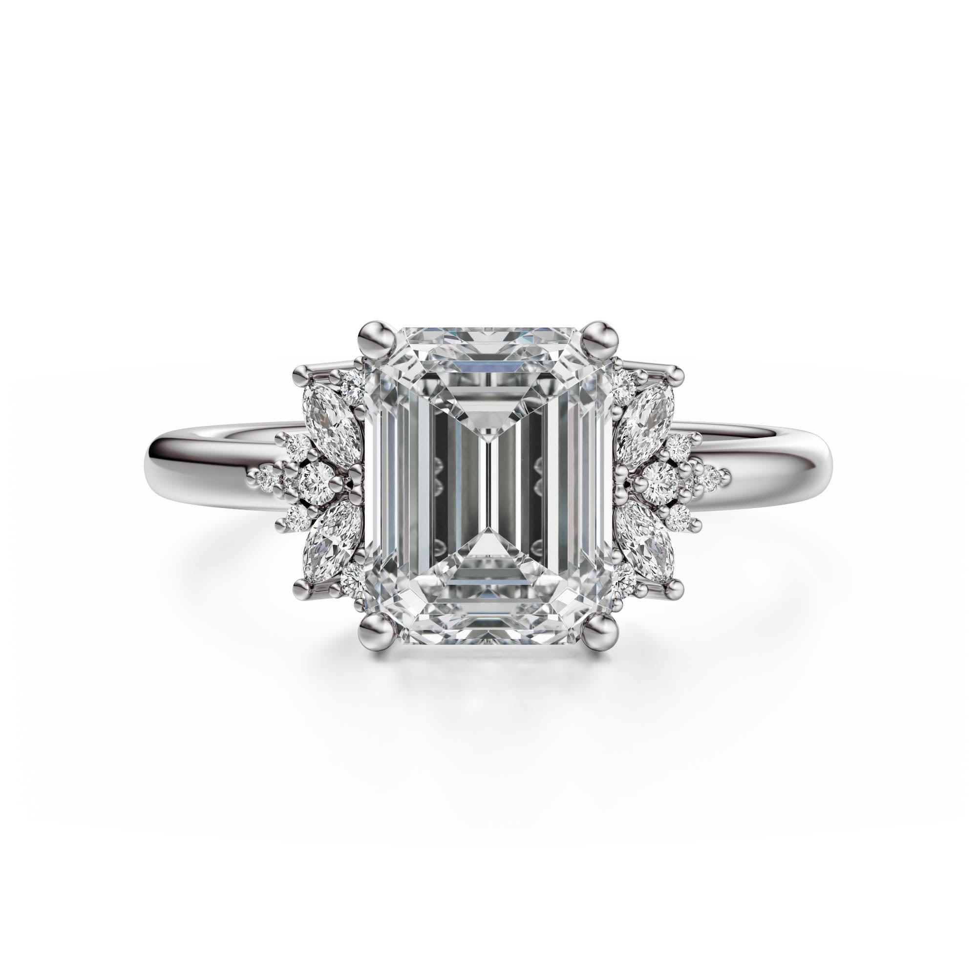 The Reverie Ring | Emerald Cut | Setting Only