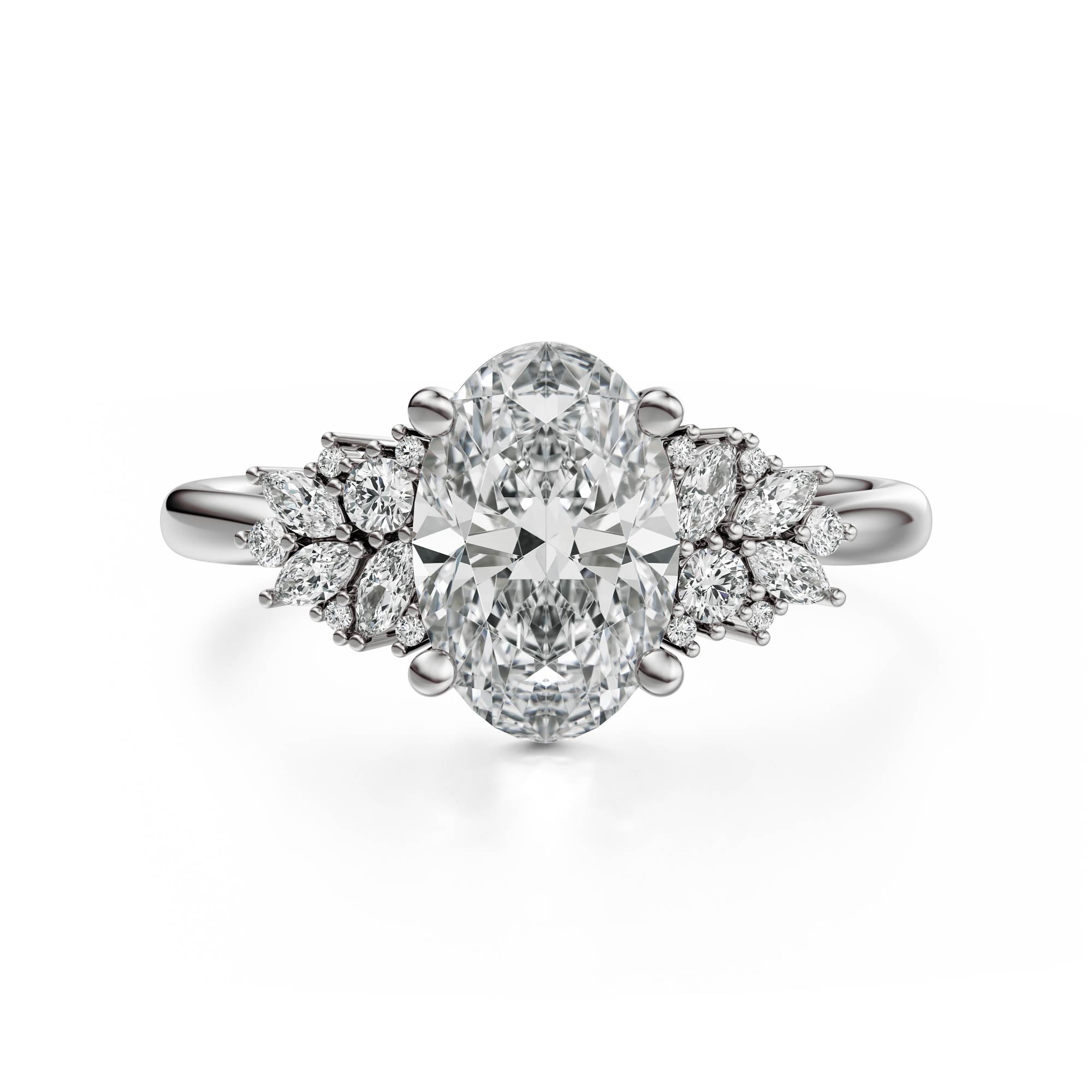The Rosalie Ring | Oval | Setting Only - Lavender Creek Gems