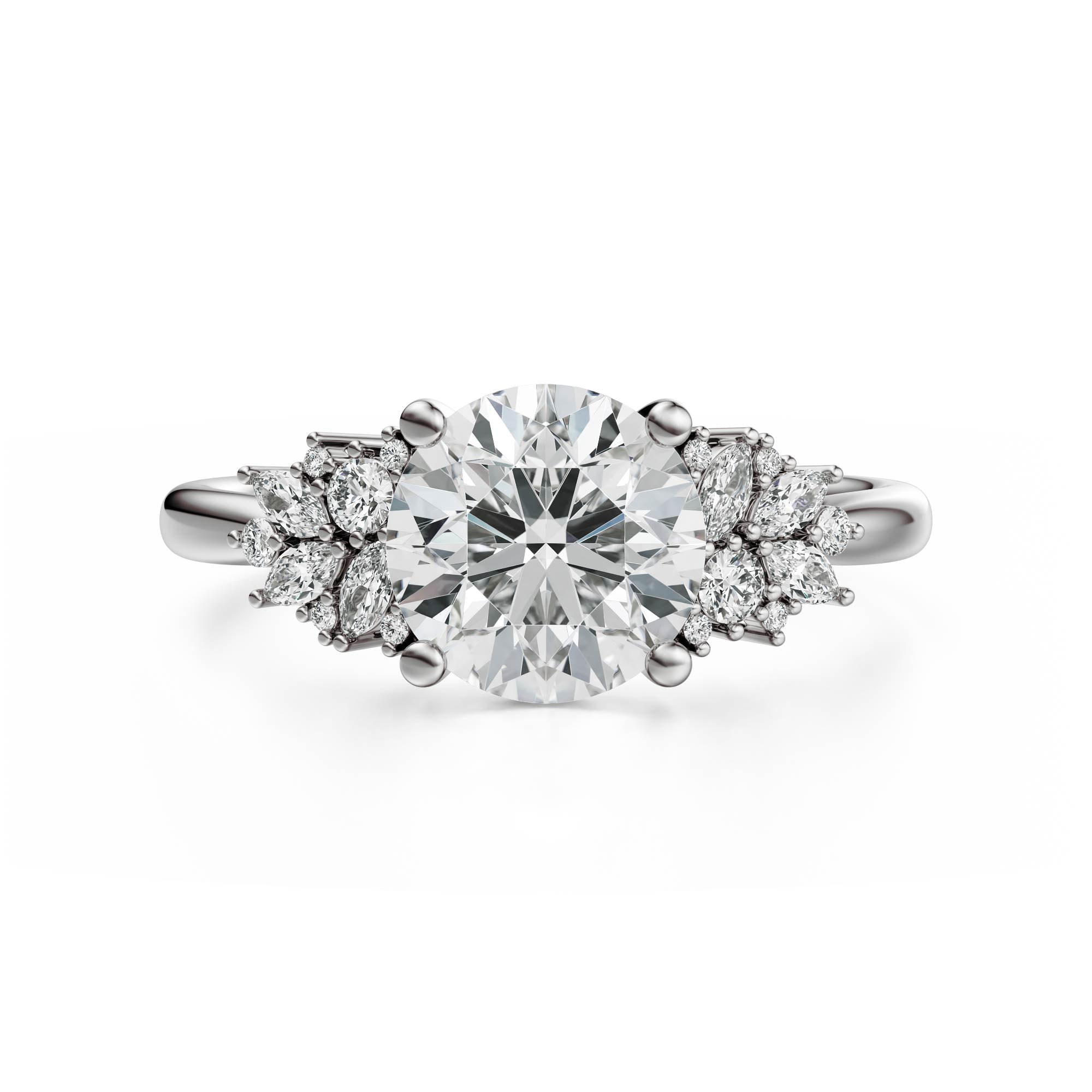 The Rosalie Ring | Round | Setting Only